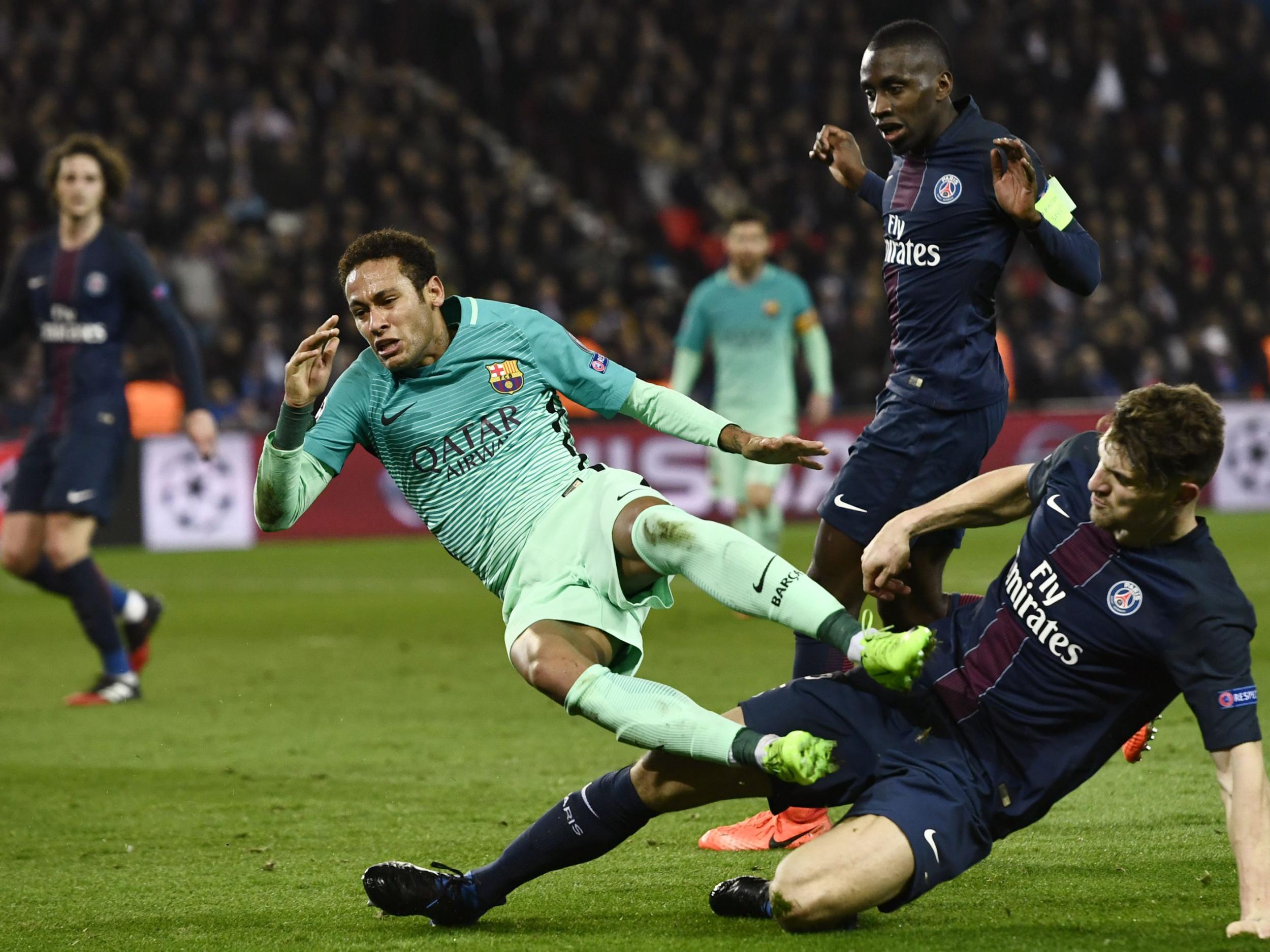 Meunier kept Neymar quiet in PSG's 4-0 win against Barcelona