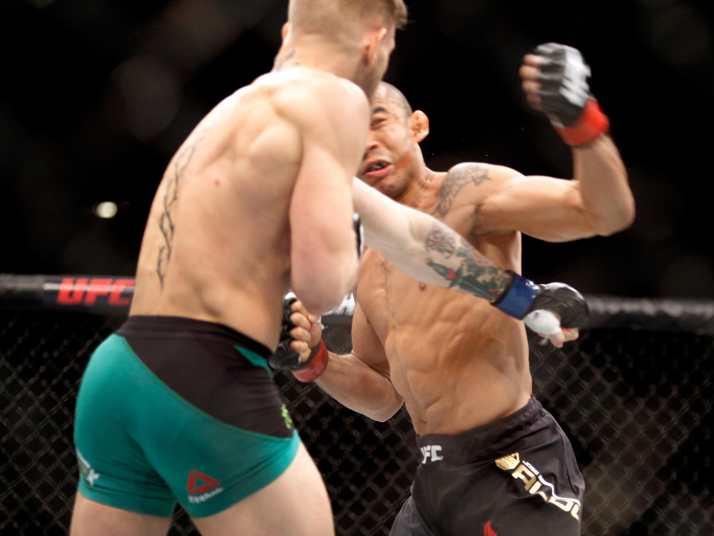 It took McGregor just 13 seconds to knock out Aldo at UFC 194