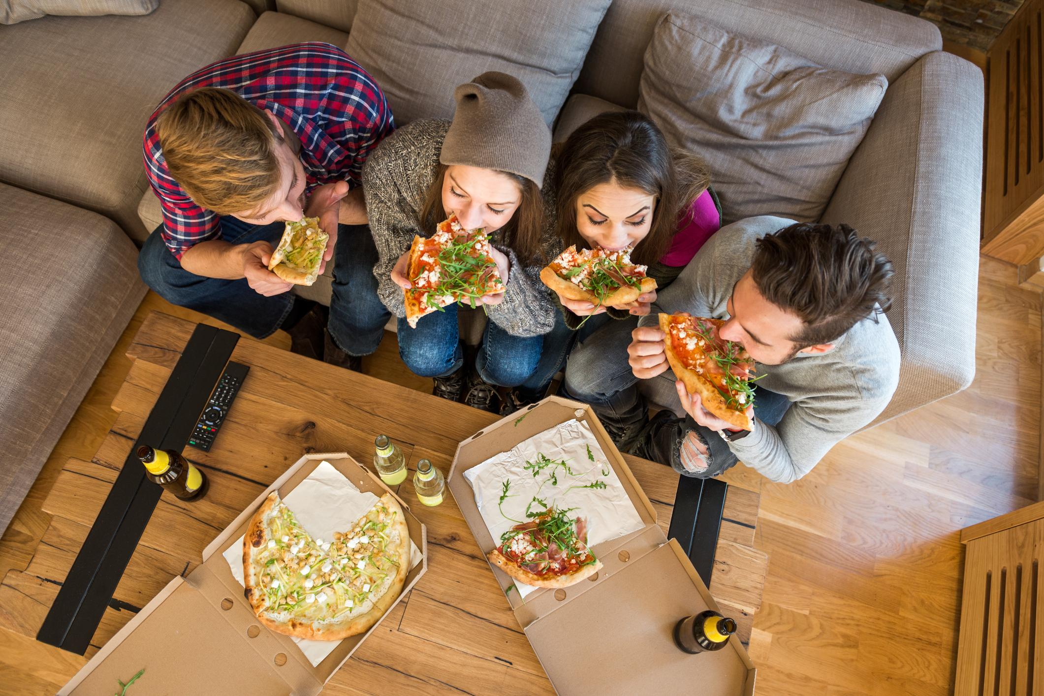 It's all larking about sharing pizza until Alex 'forgets' to take the bins out for the millionth time