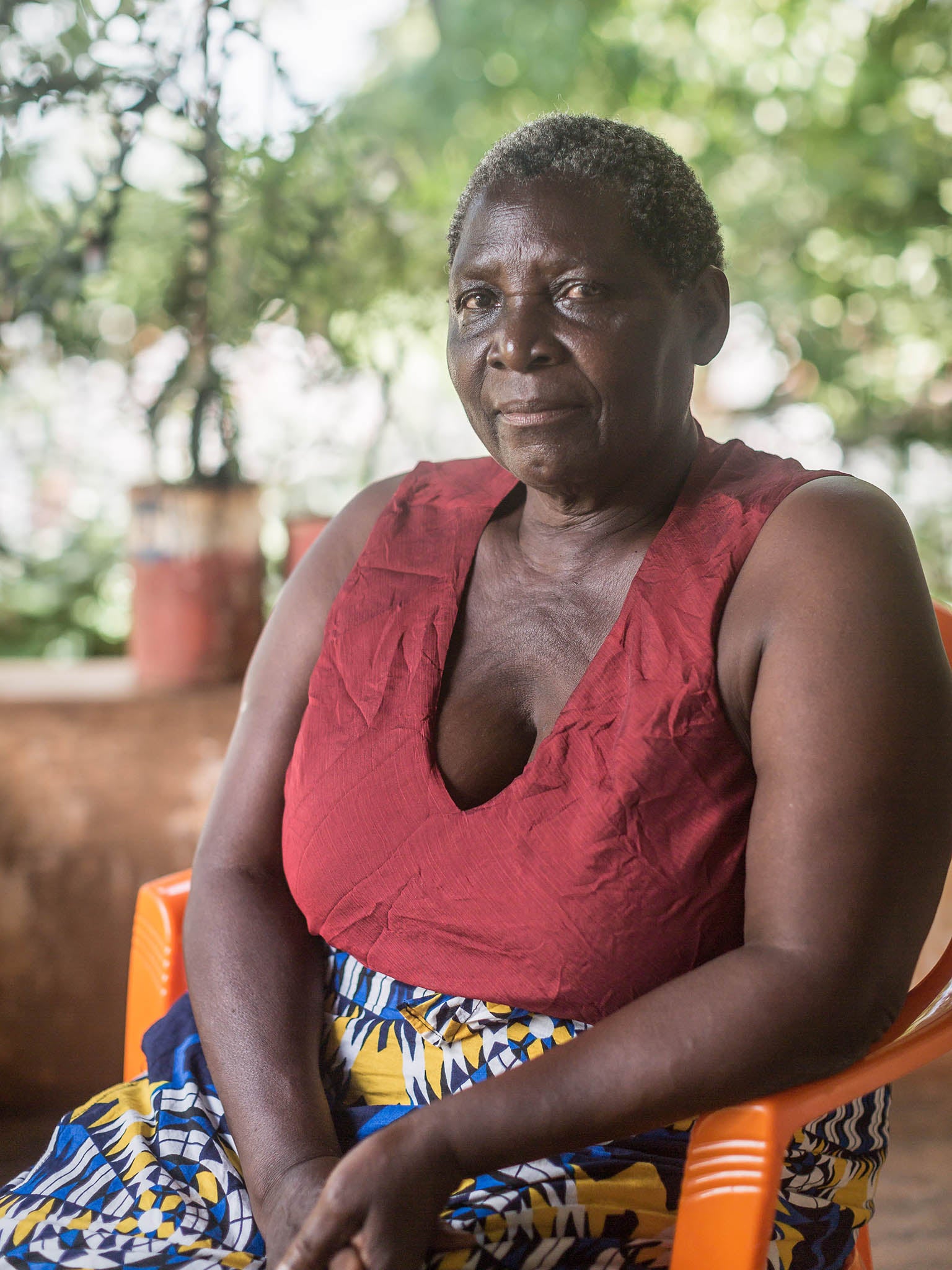 Esme Kamwende: now 70 years old, Esme is training her daughter to look after the fields and hopes to be able to retire from tea farming in three years