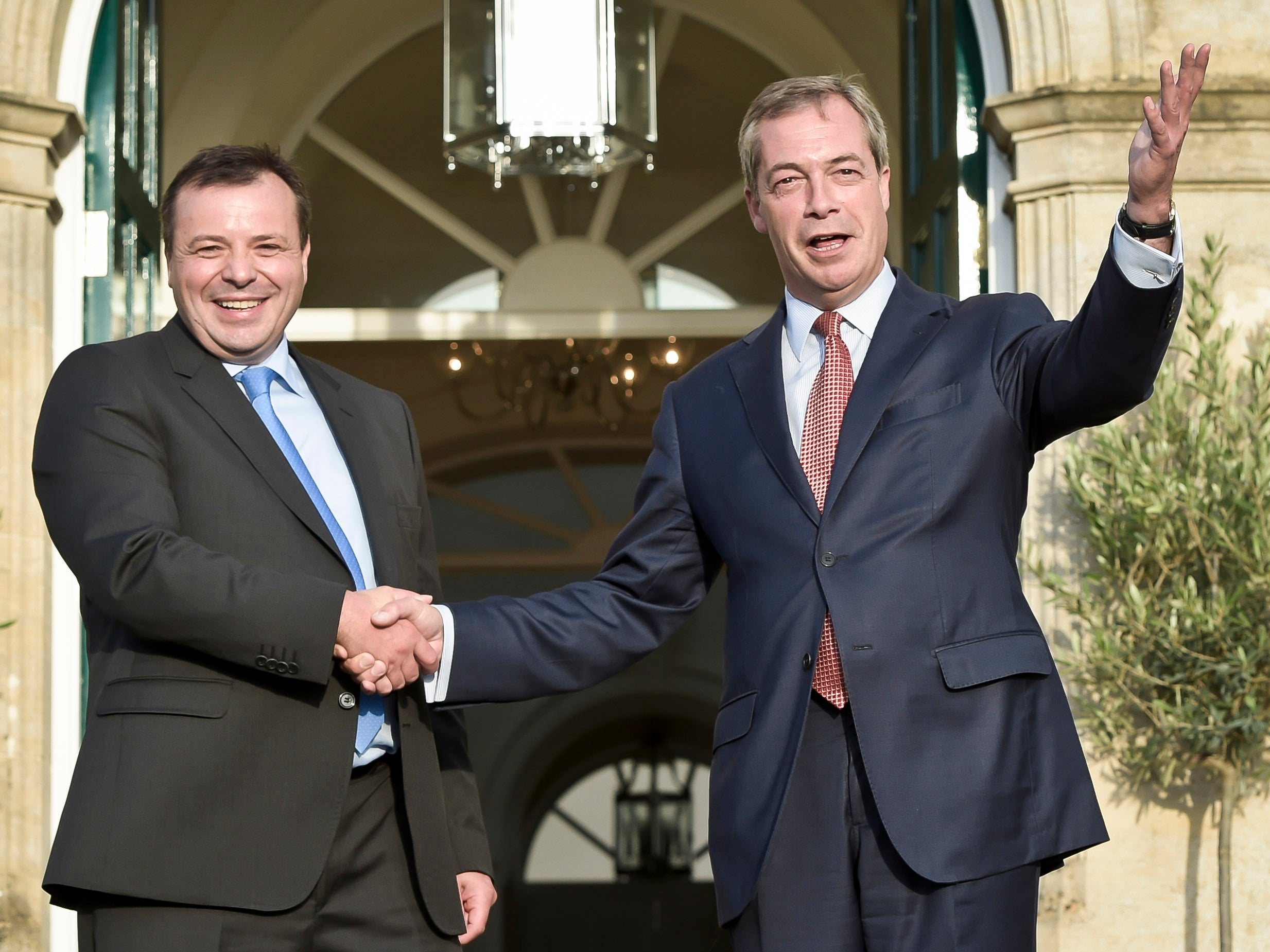 Arron Banks and Nigel Farage