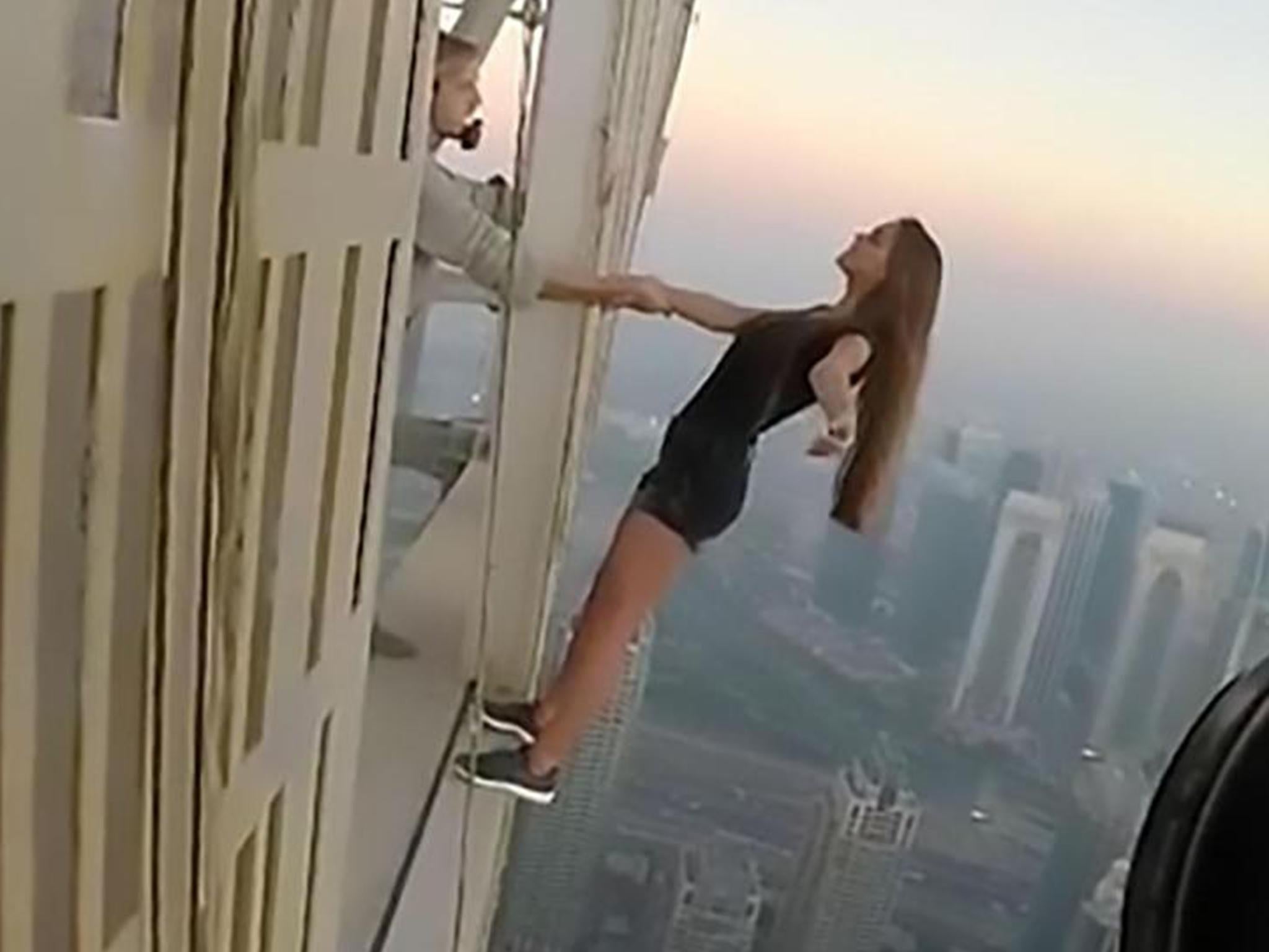 Russian model Viki Odintcova goes to great lengths (and heights) for her Instagram fix