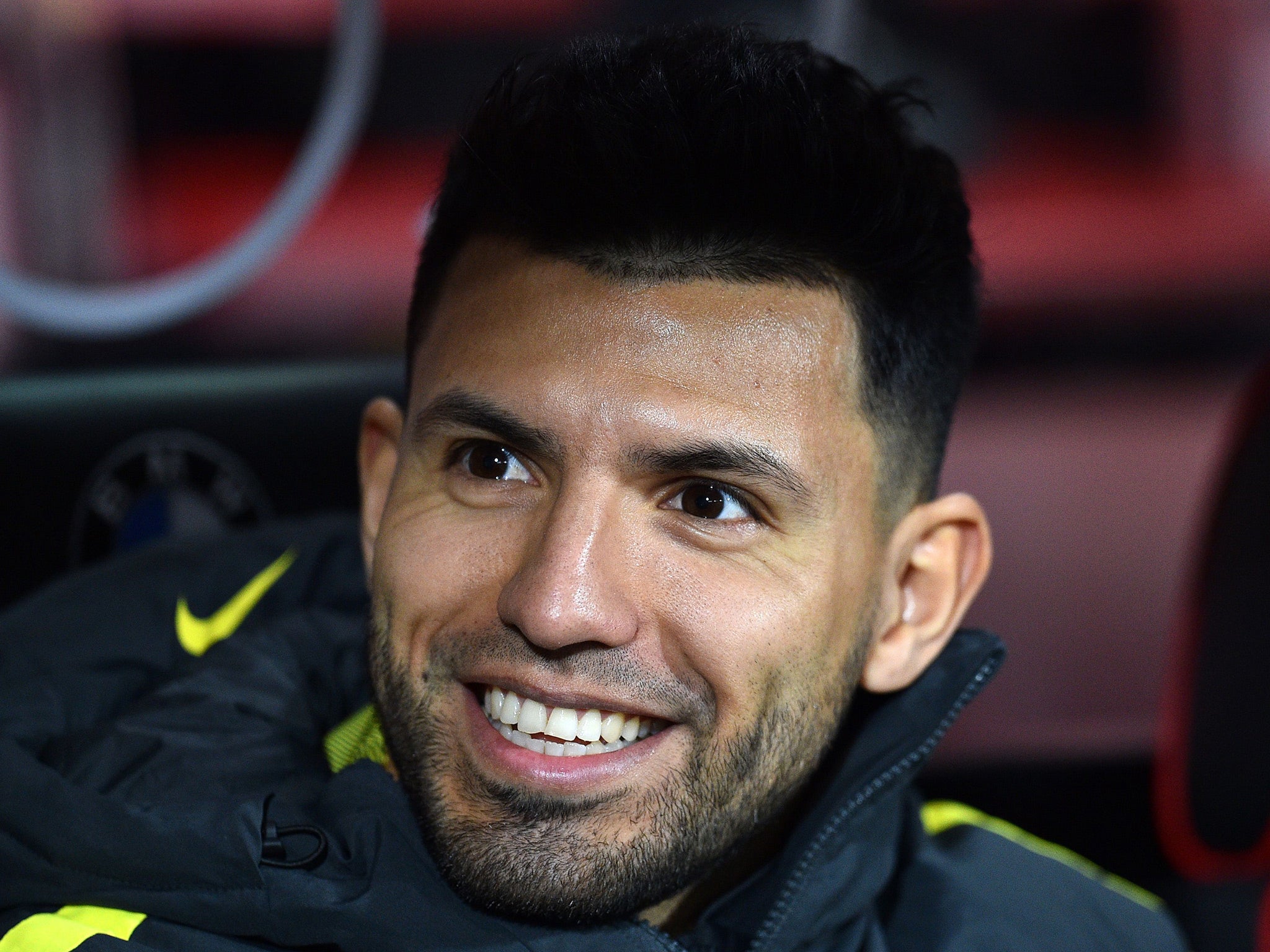 Sergio Aguero had to make do with a place on Pep Guardiola's bench before Jesus' injury