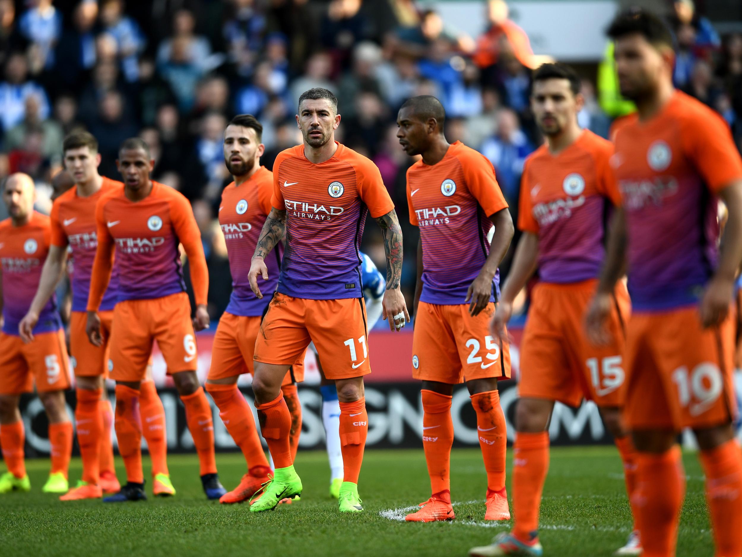 Manchester City fielded a strong XI against the Championship side