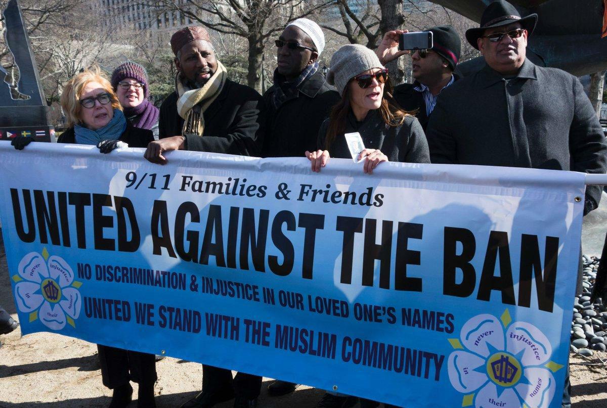 The relatives gathered in New York's Battery Park