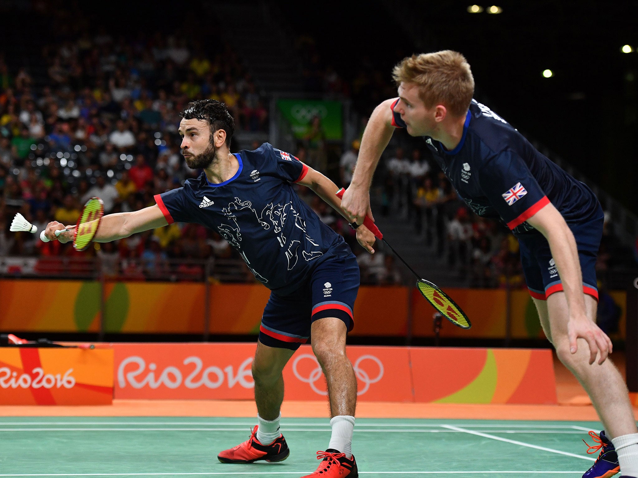 Marcus Ellis (R) and Chris Langridge won bronze for Great Britain at Rio 2016 but will now see their funding cut