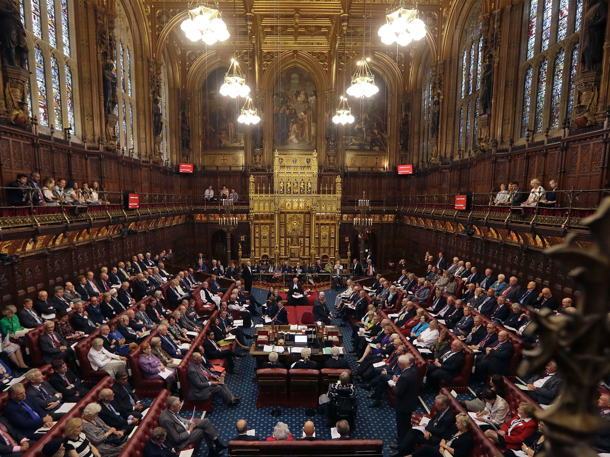 The House of Lords chamber in session