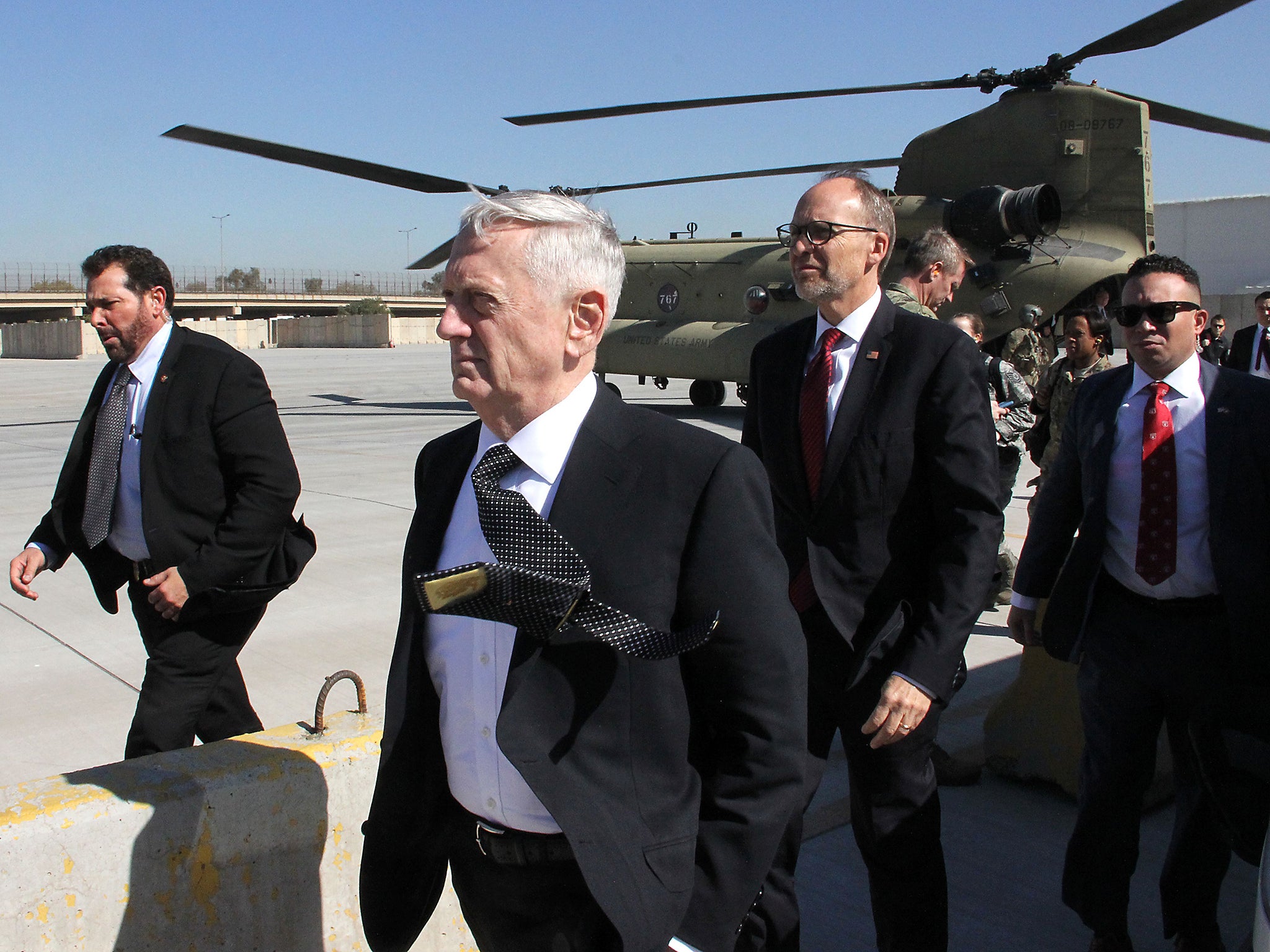 US Secretary of Defence James Mattis lands on shaky grounds in Iraq