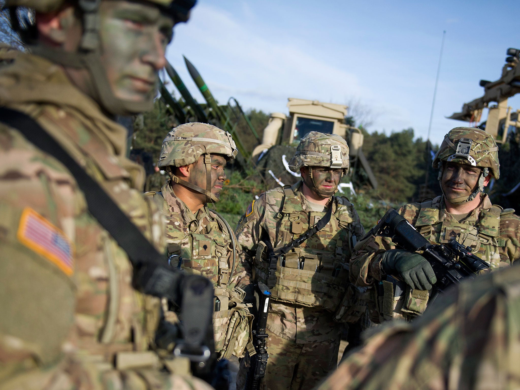 Nato has increased the troops deployed along its eastern flank (Getty)