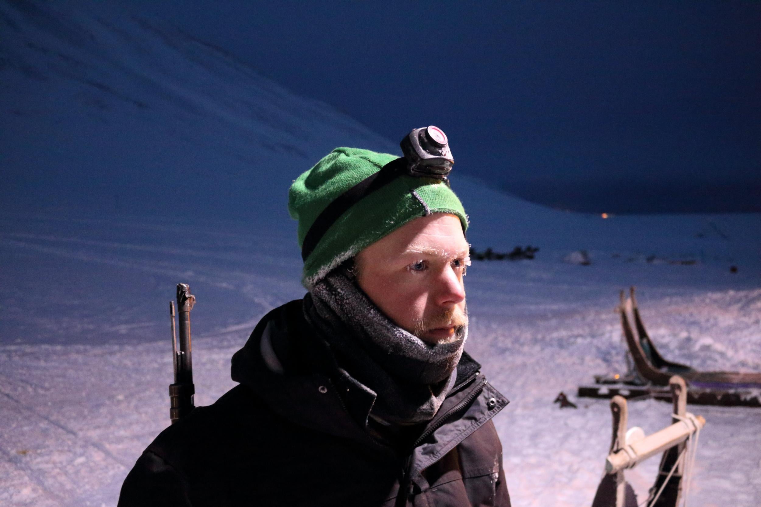 Former soldier Peder now runs dogsledding tours (George Godson)