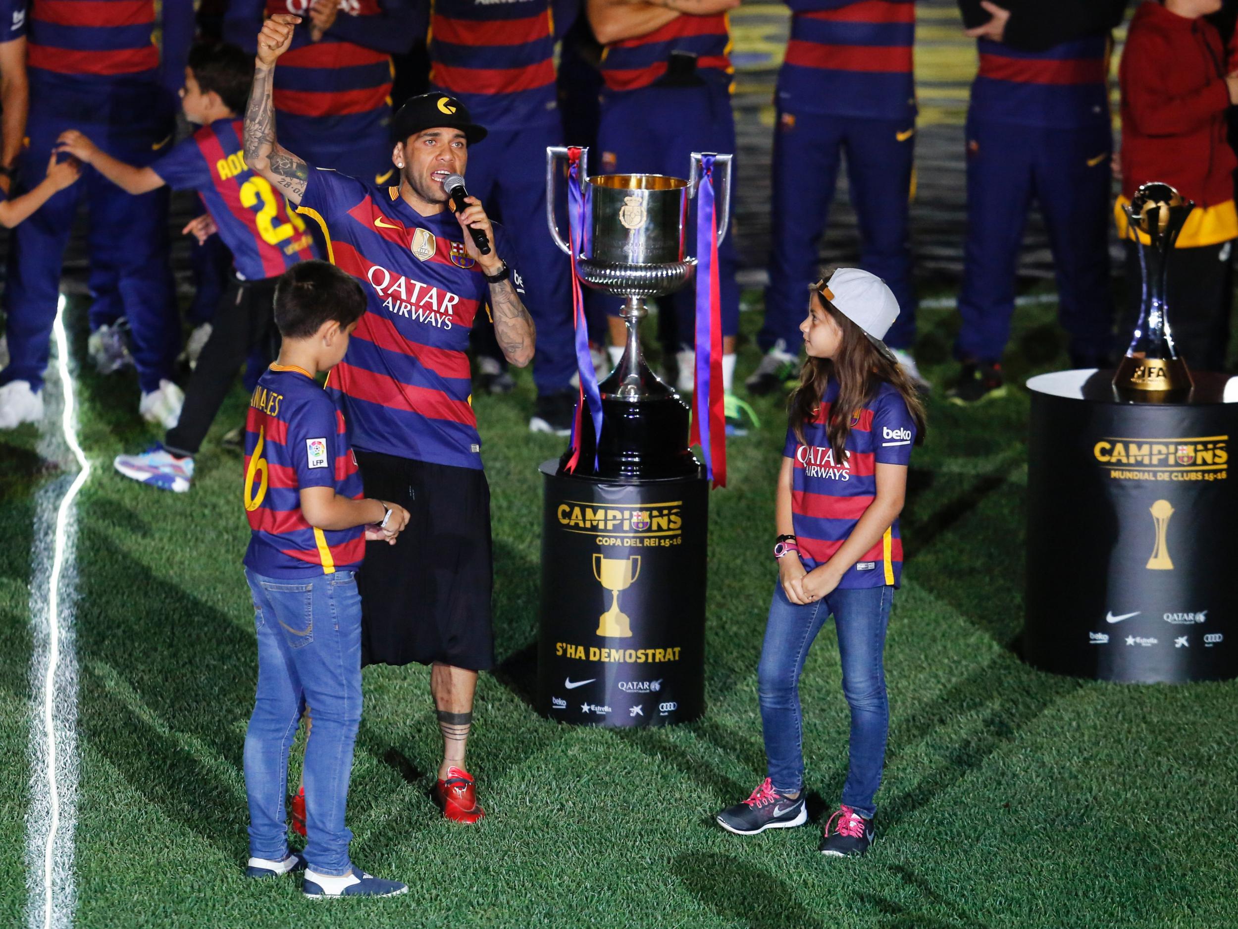 Alves enjoyed eight highly successful seasons at the Camp Nou