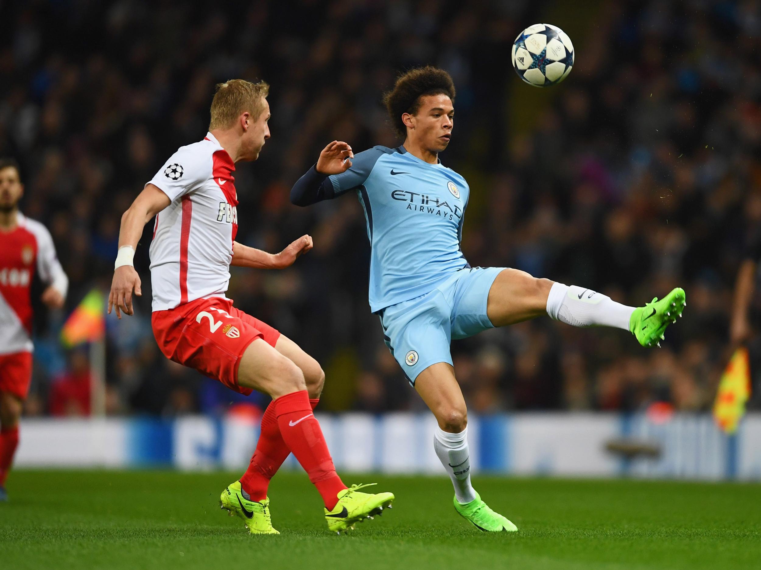 Sane was superb playing on the left-wing