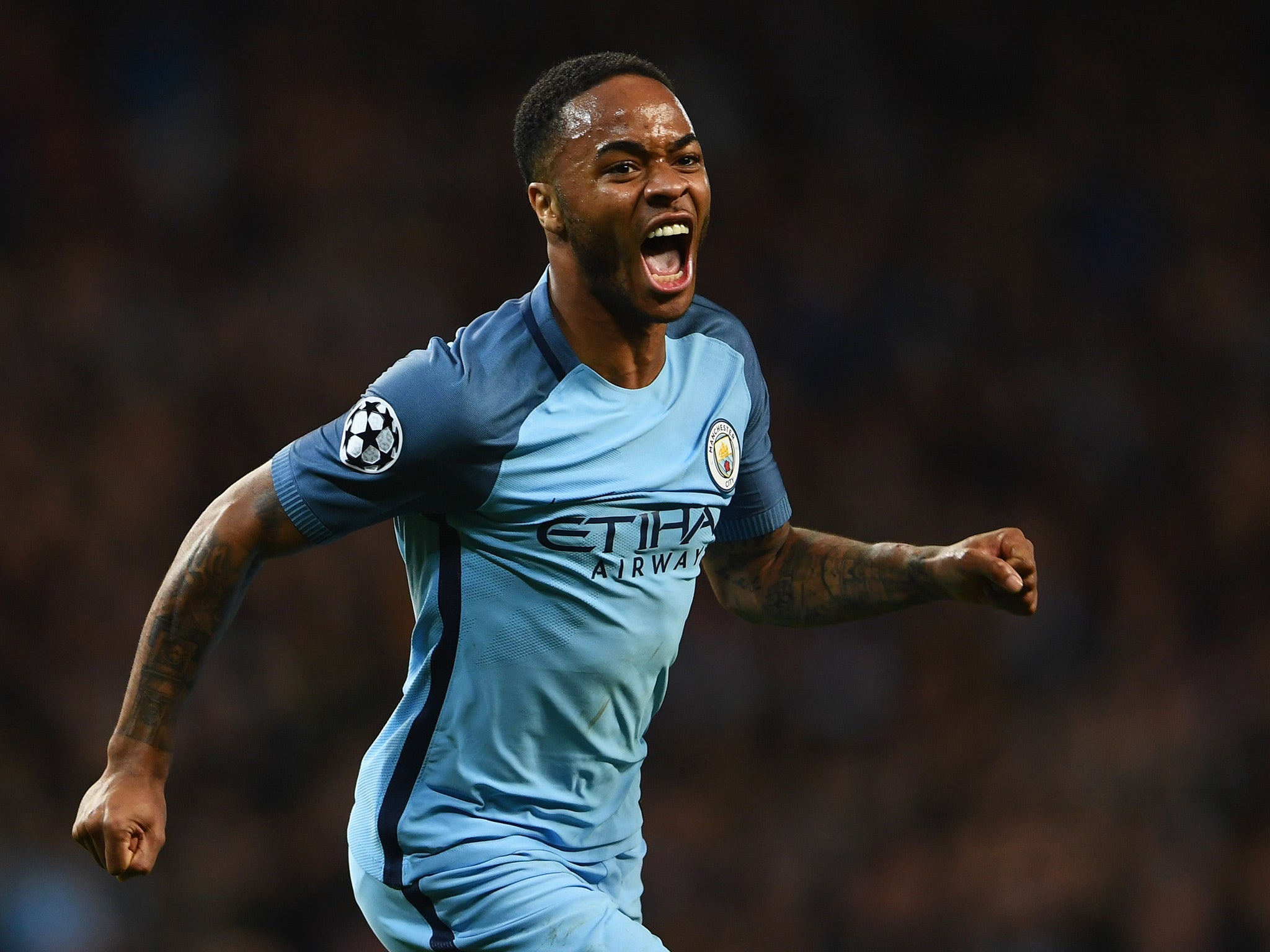 Raheem Sterling was pleased that Manchester City came out of the home leg ahead