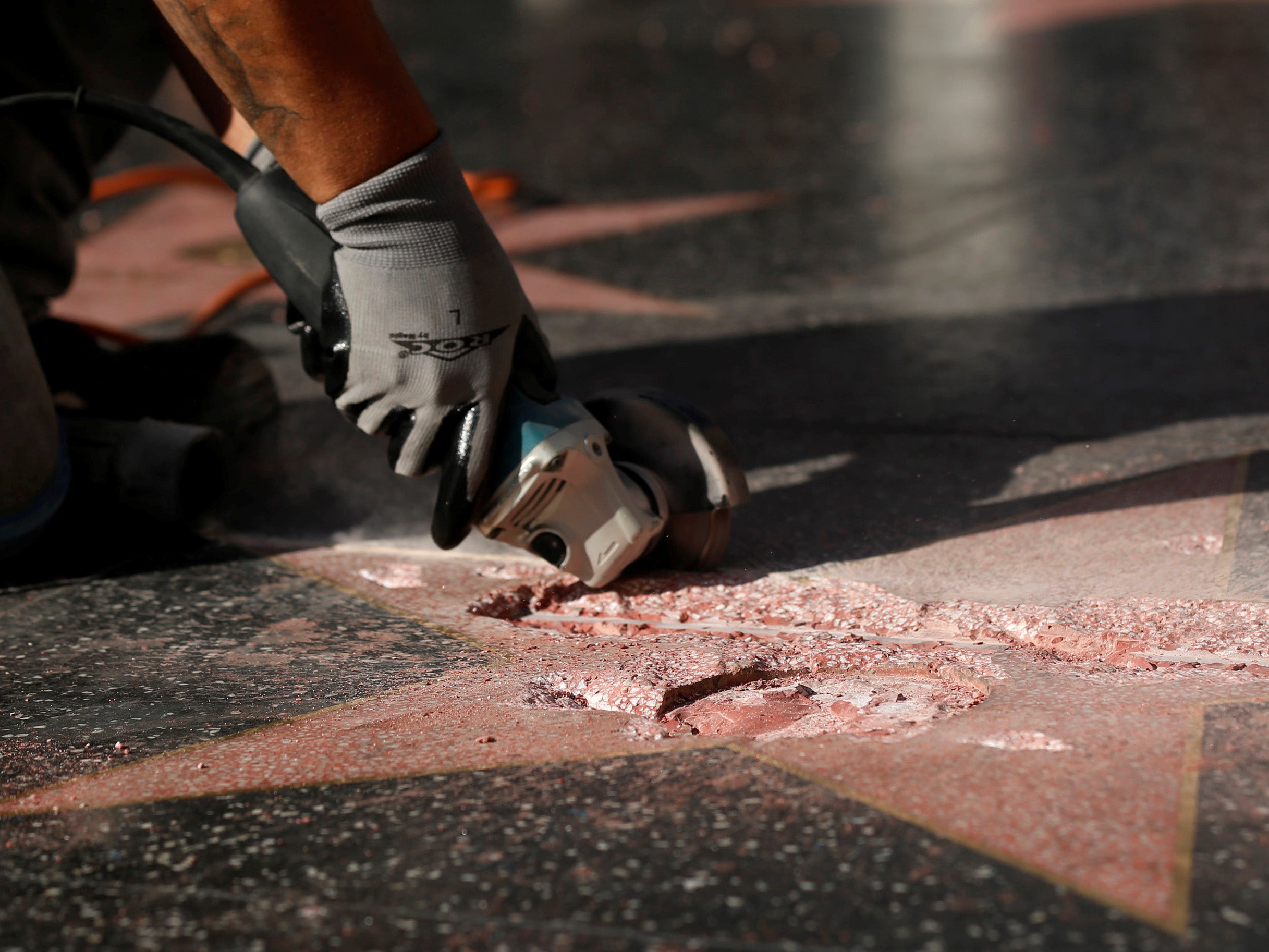 Donald Trump's star on the Hollywood Walk of Fame is fixed after it was vandalised