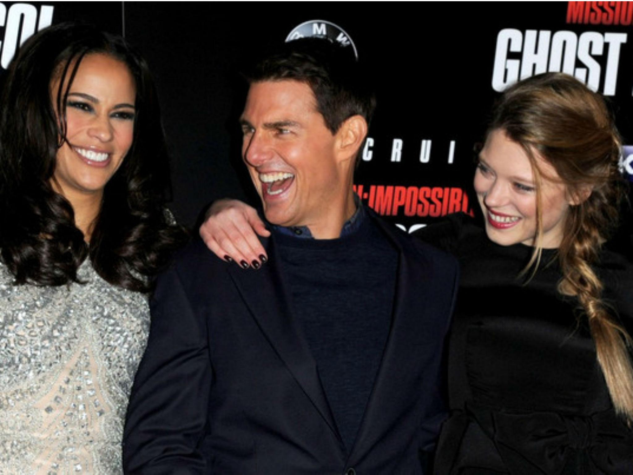 Seydoux (right) with Tom Cruise and Paula Patton at the ‘Mission Impossible: Ghost Protocol’ UK premiere