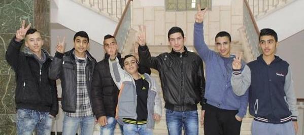 The seven minors received sentences of between one year and three years and three months in prison for throwing stones at Israeli cars in Beit Hanina