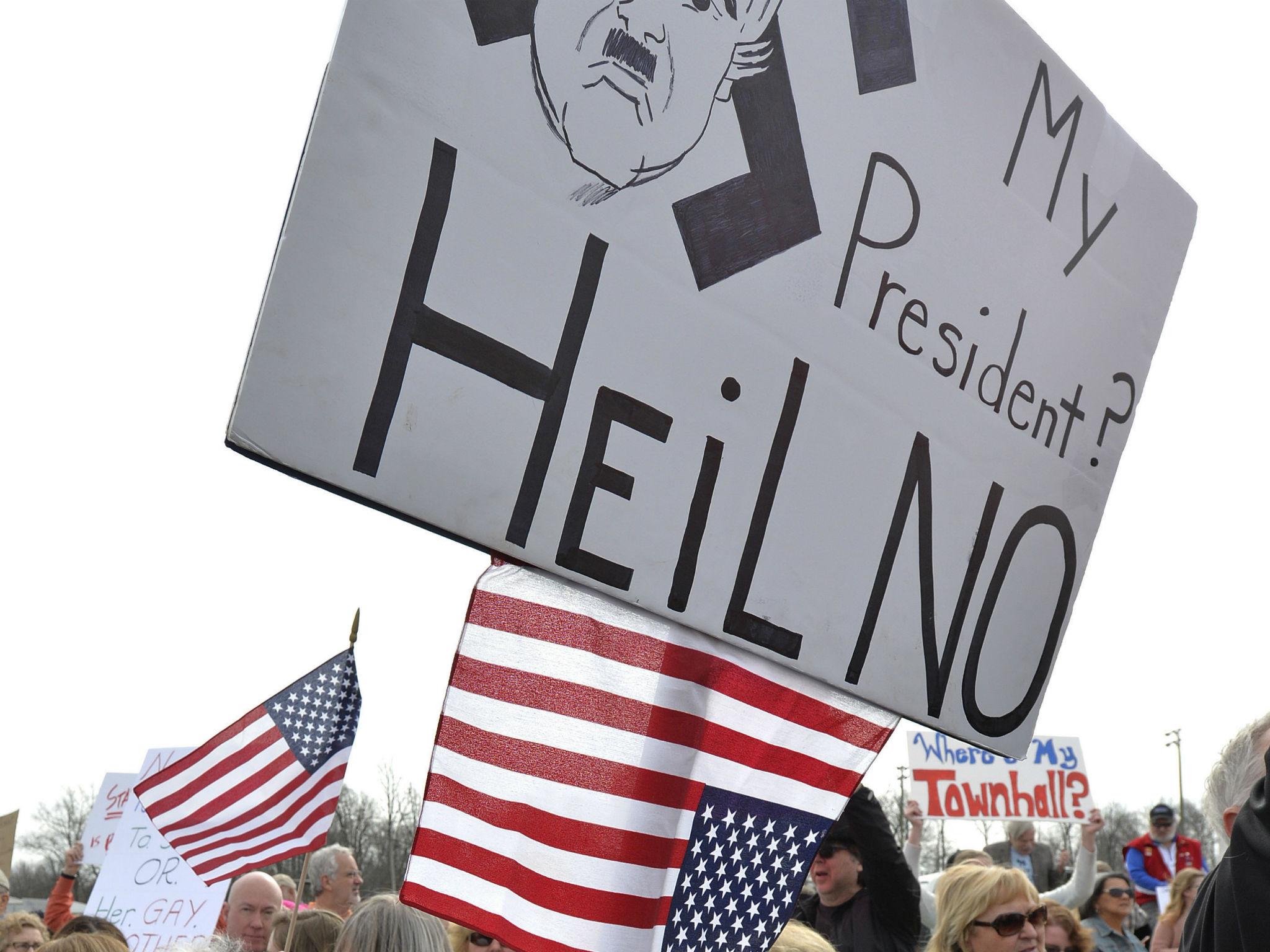 Protest outside a Mitch McConnell town hall in Kentucky this week