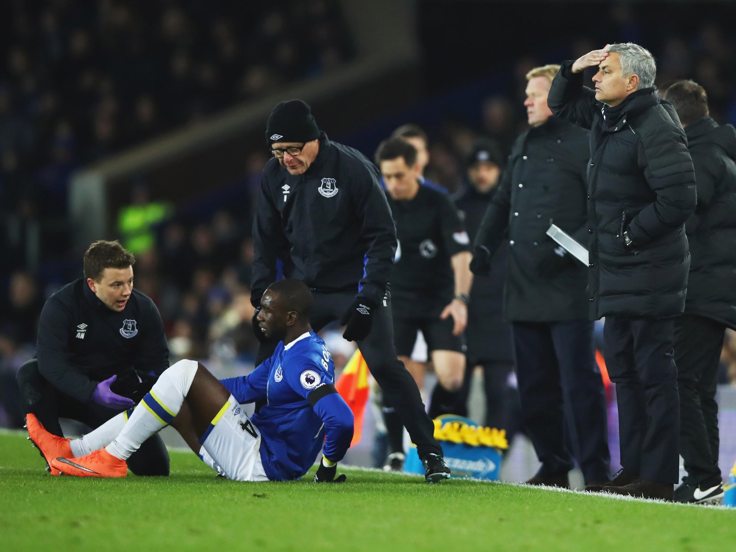 Bolasie was injured in a collision with United's Martial