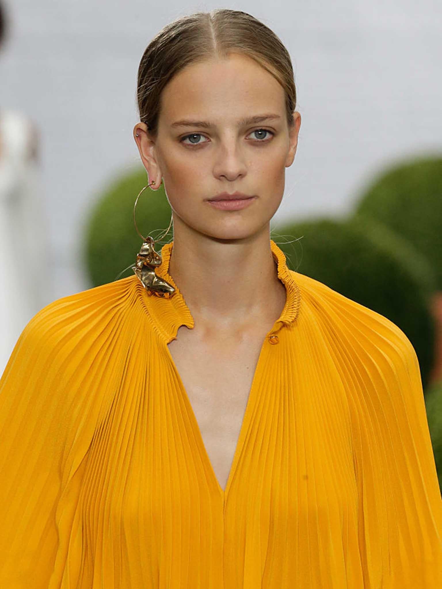 The earrings at Tibi were arty and geometric