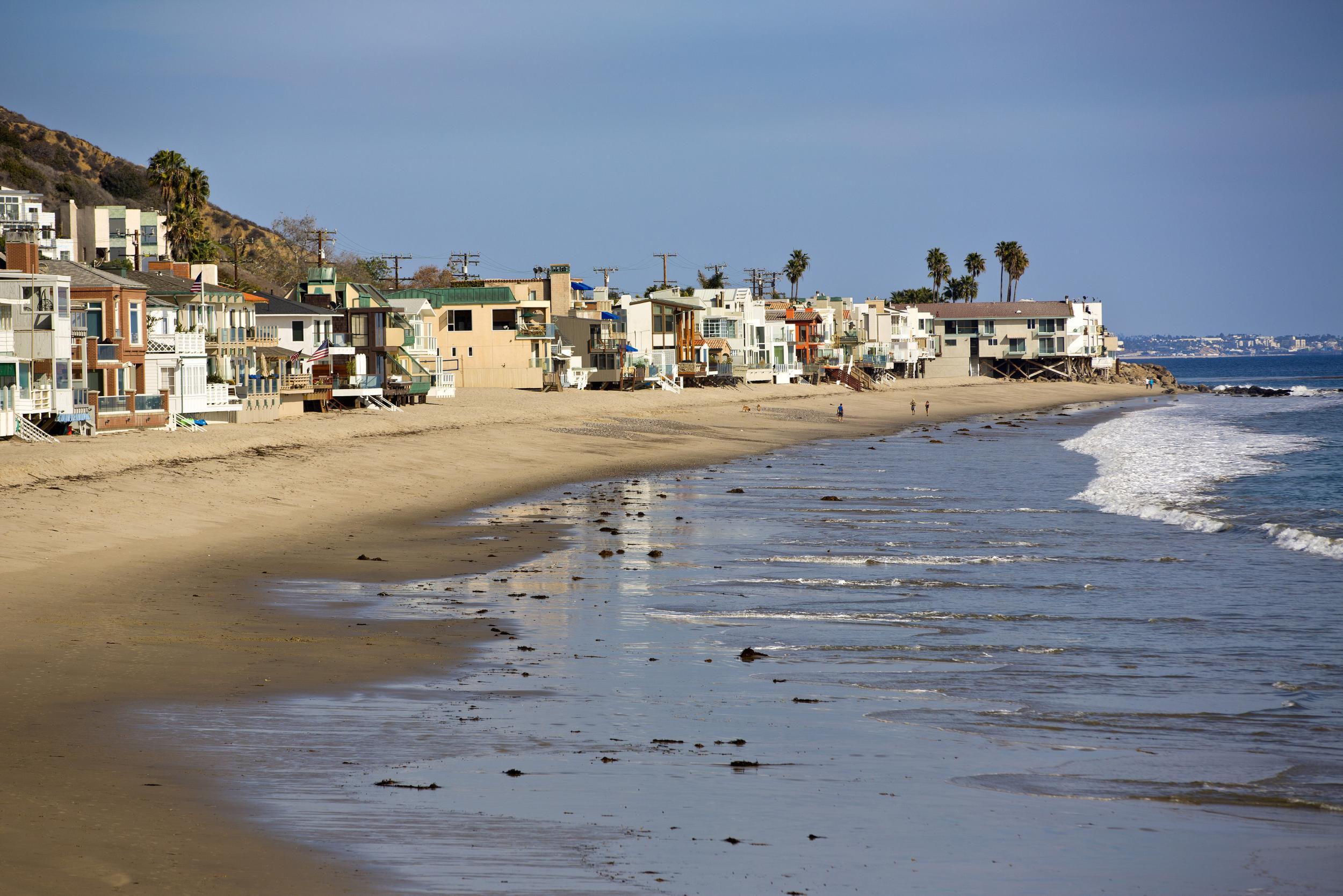 &#13;
Malibu beach is a prime celeb hunting ground &#13;