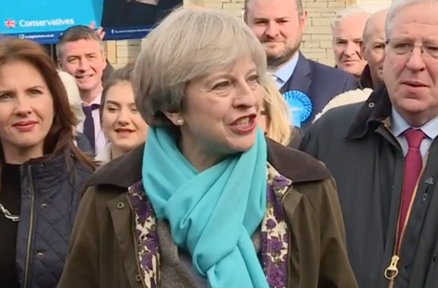 Theresa May in Copeland this morning