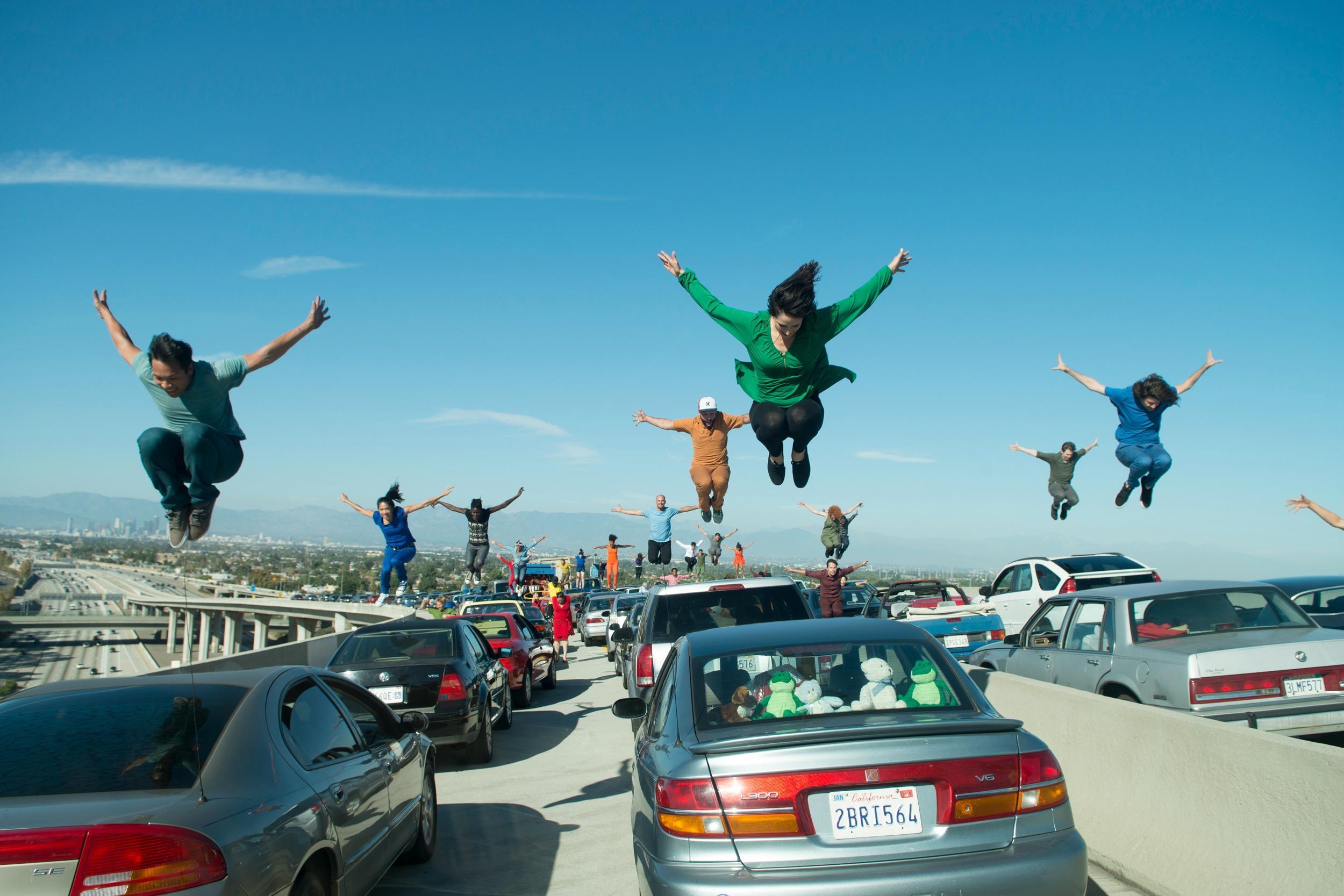 ‘La La Land’s’ opening scene, a dance number set during an LA traffic jam