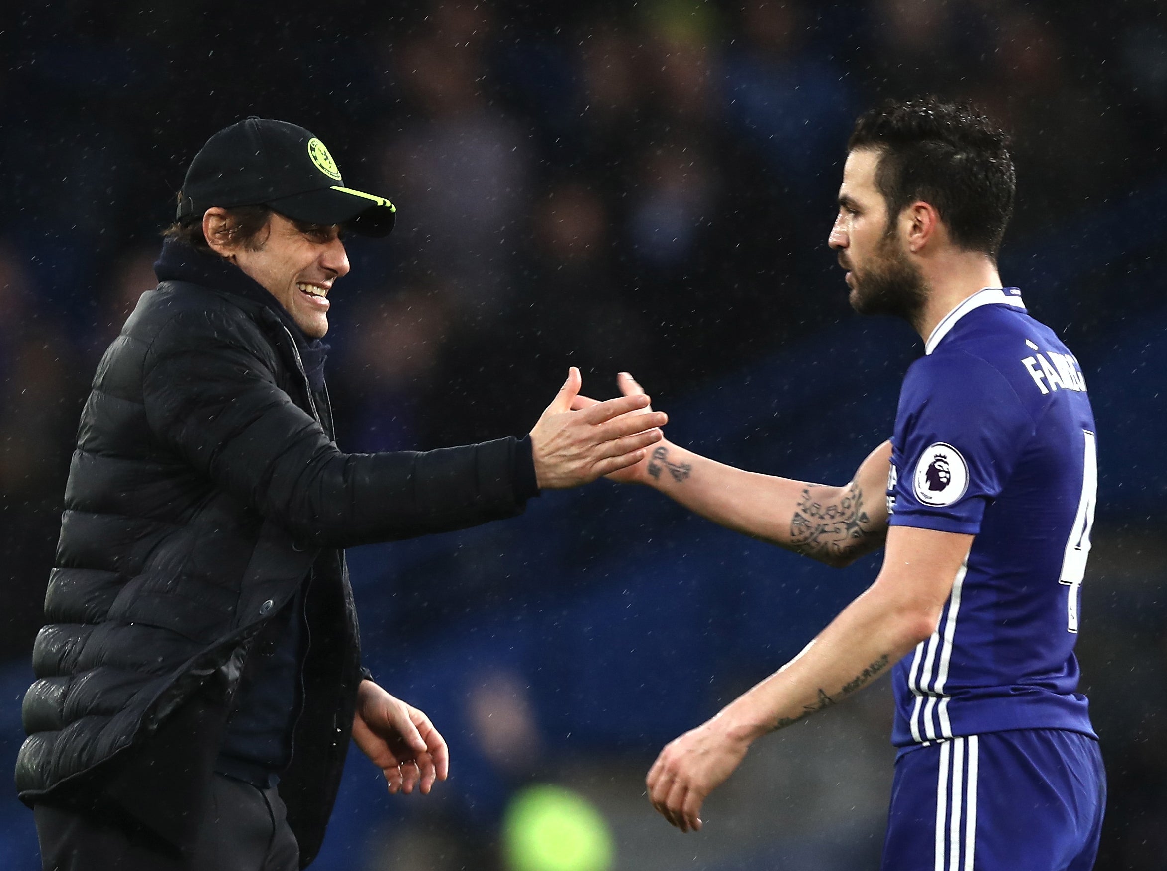 Conte was delighted with Fabregas's performance