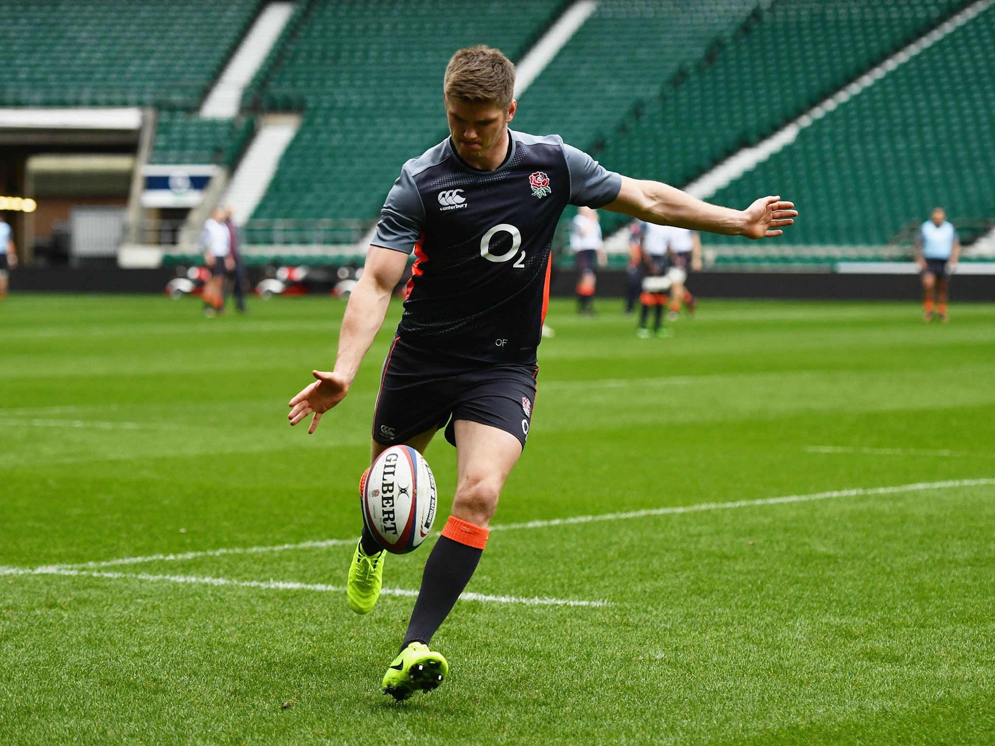 Farrell will make his 50th appearance for England against Italy