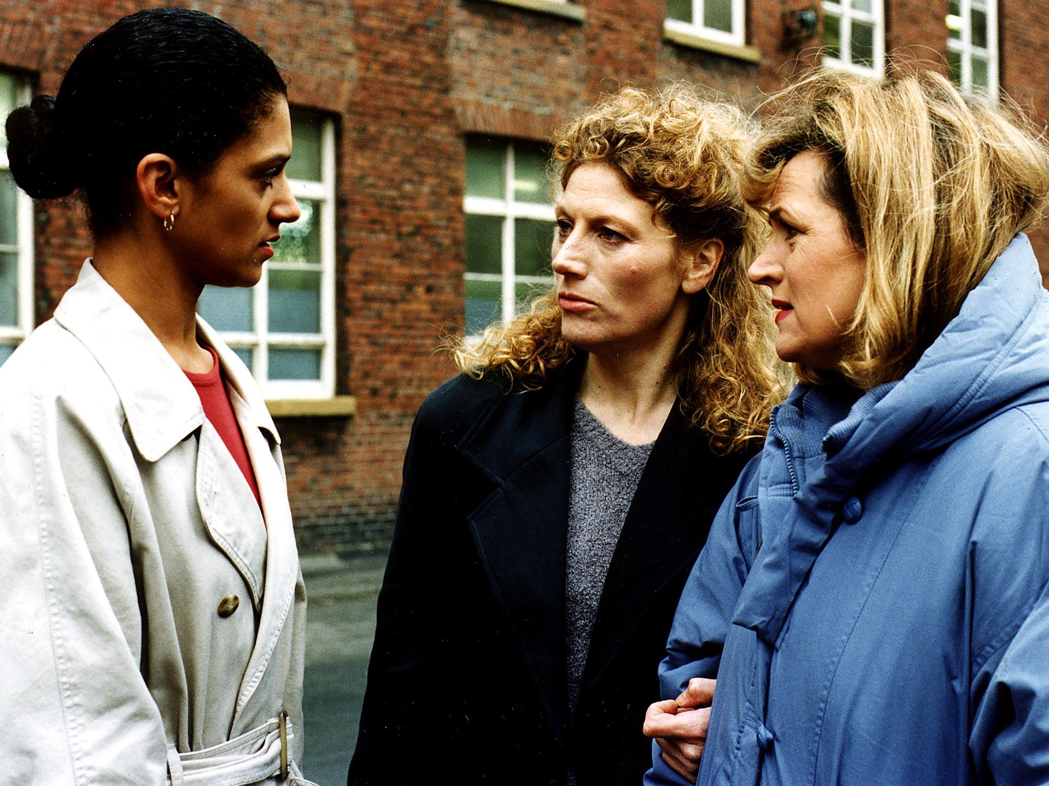 Front and centre: Cathy Tyson, Geraldine James and Barbara Dickson played real women rather than stereotypes