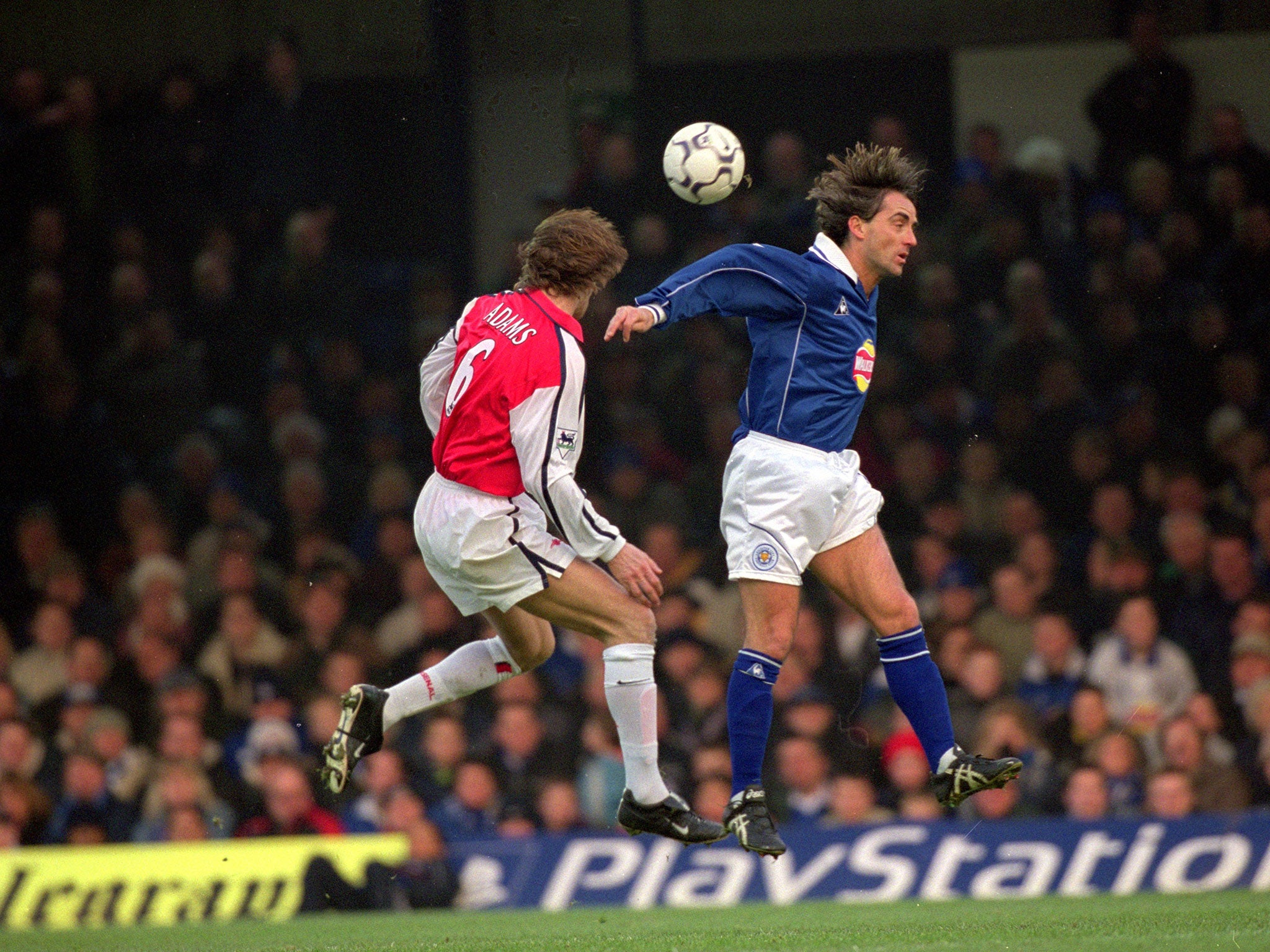 Roberto Mancini during his days at Leicester