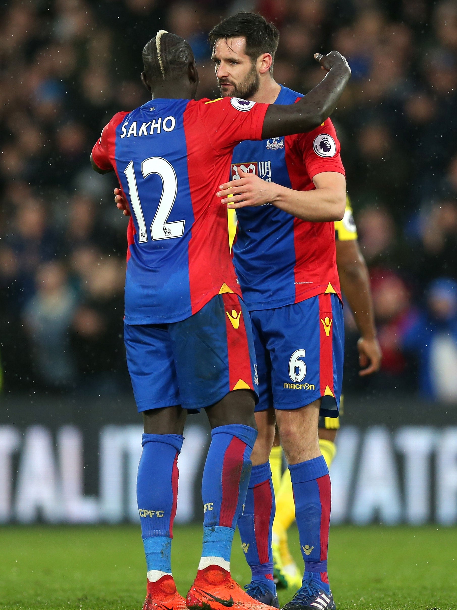 Sakho celebrates Palace's win over Boro