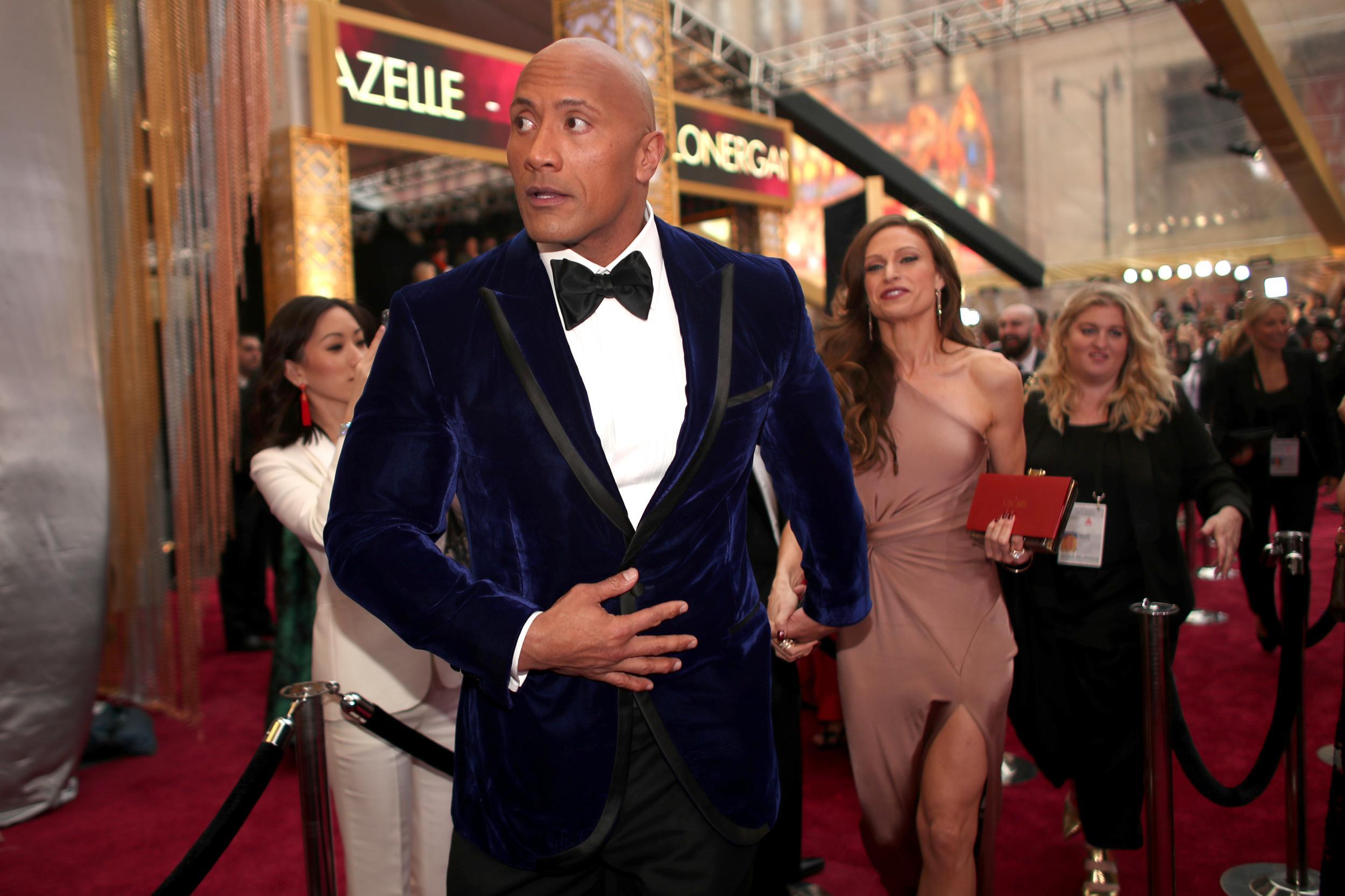 Dwayne Johnson at the 89th Academy Awards