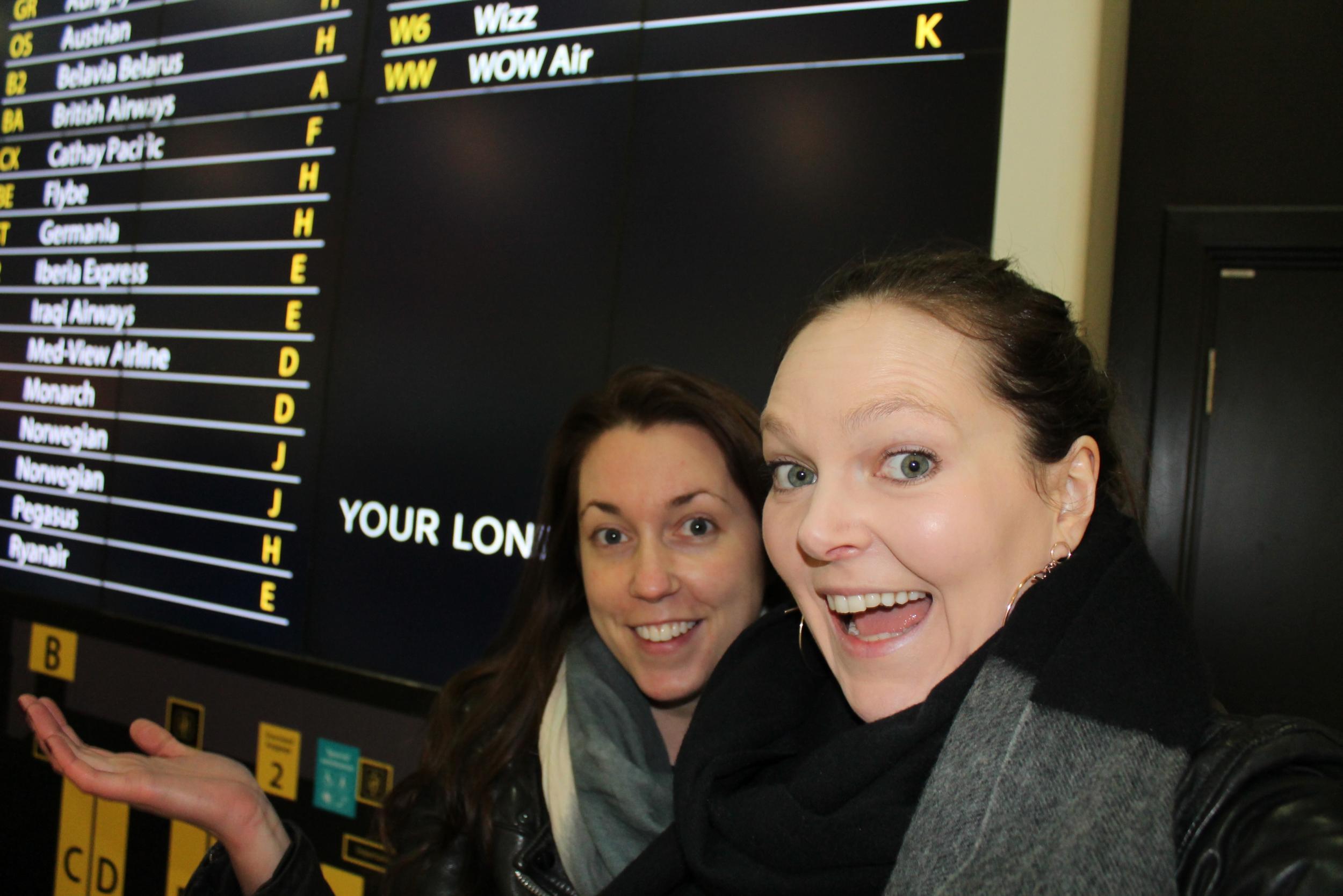 Fate expectations: Clare (right) and Penny have no idea where they’re going