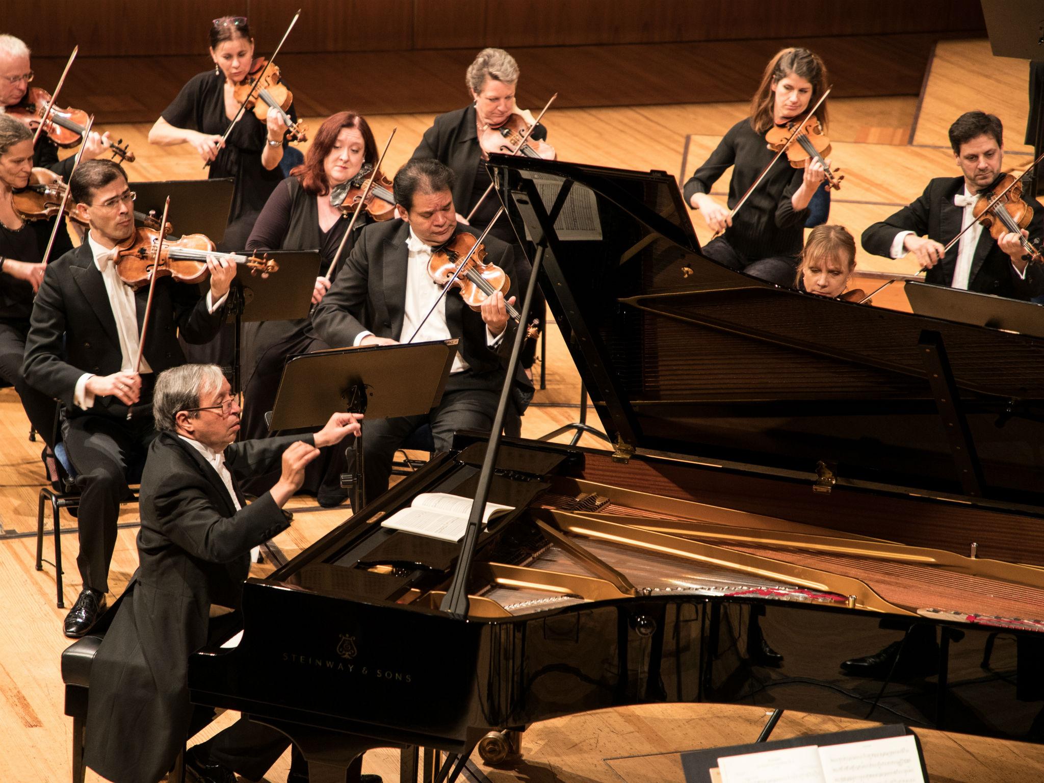 The pianist Murray Perachia performing Beethoven at the Barbican