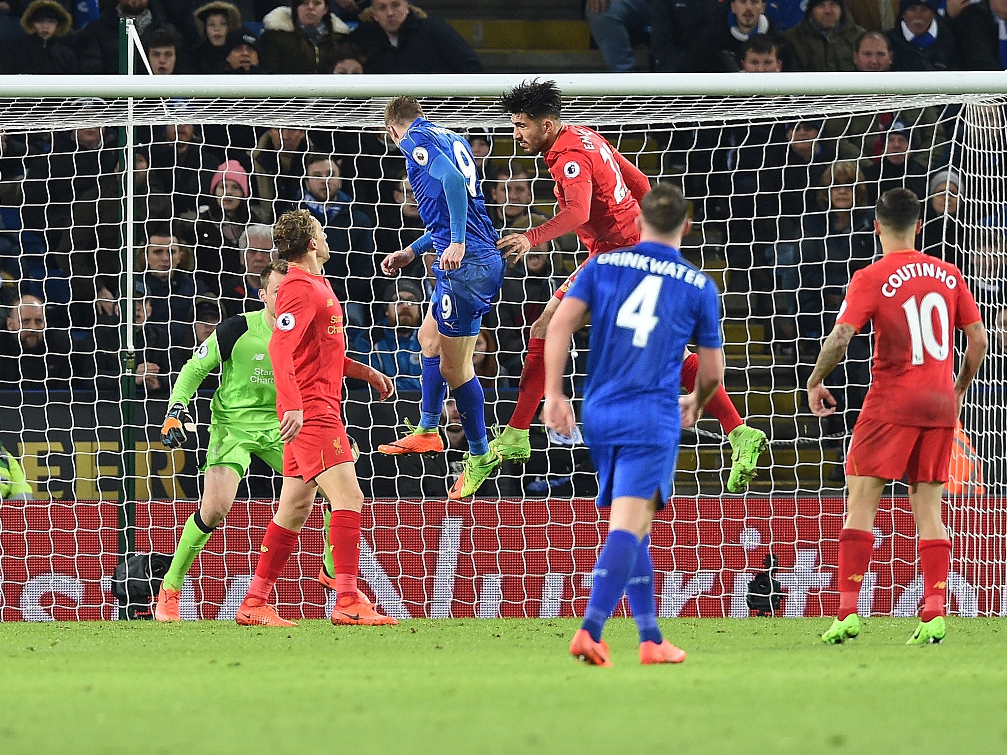 Vardy heads home his second of the night