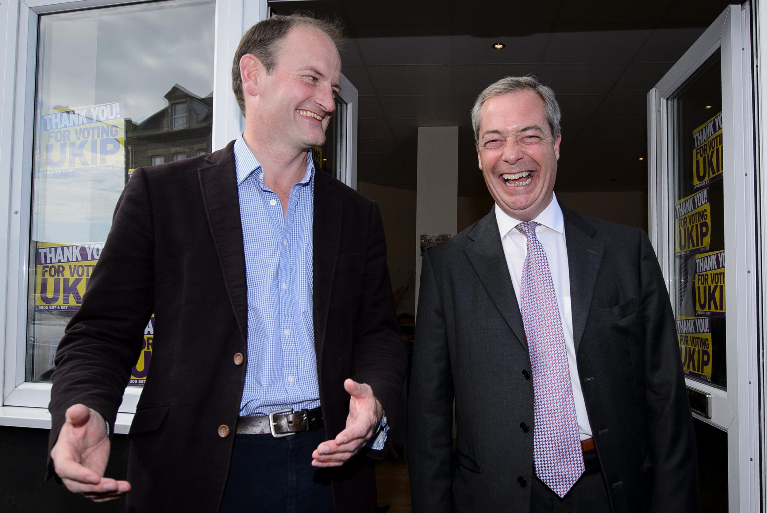 Nigel Farage is trying to get the last laugh over Douglas Carswell