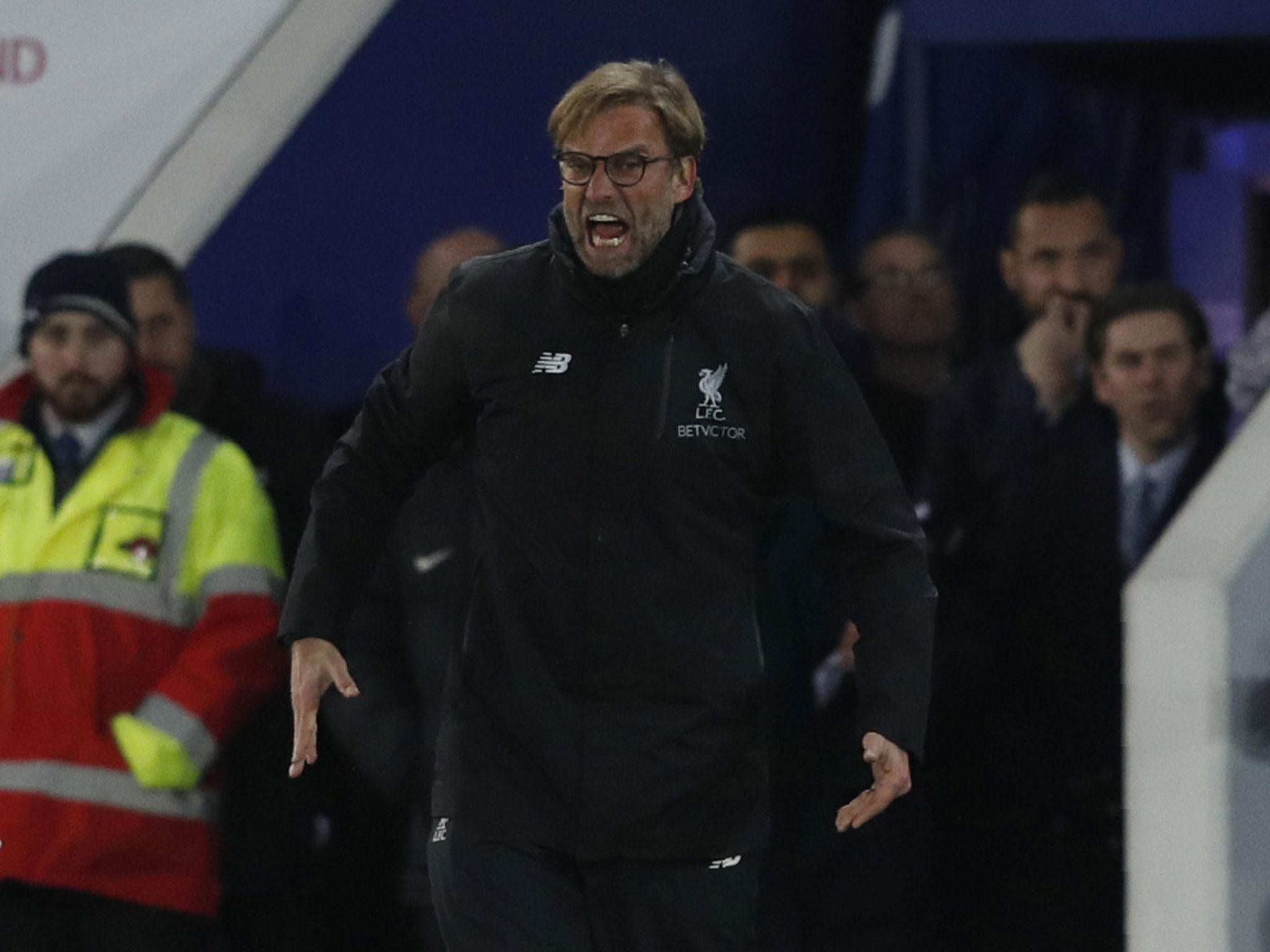 Klopp was furious with his Liverpool team during the defeat by Leicester