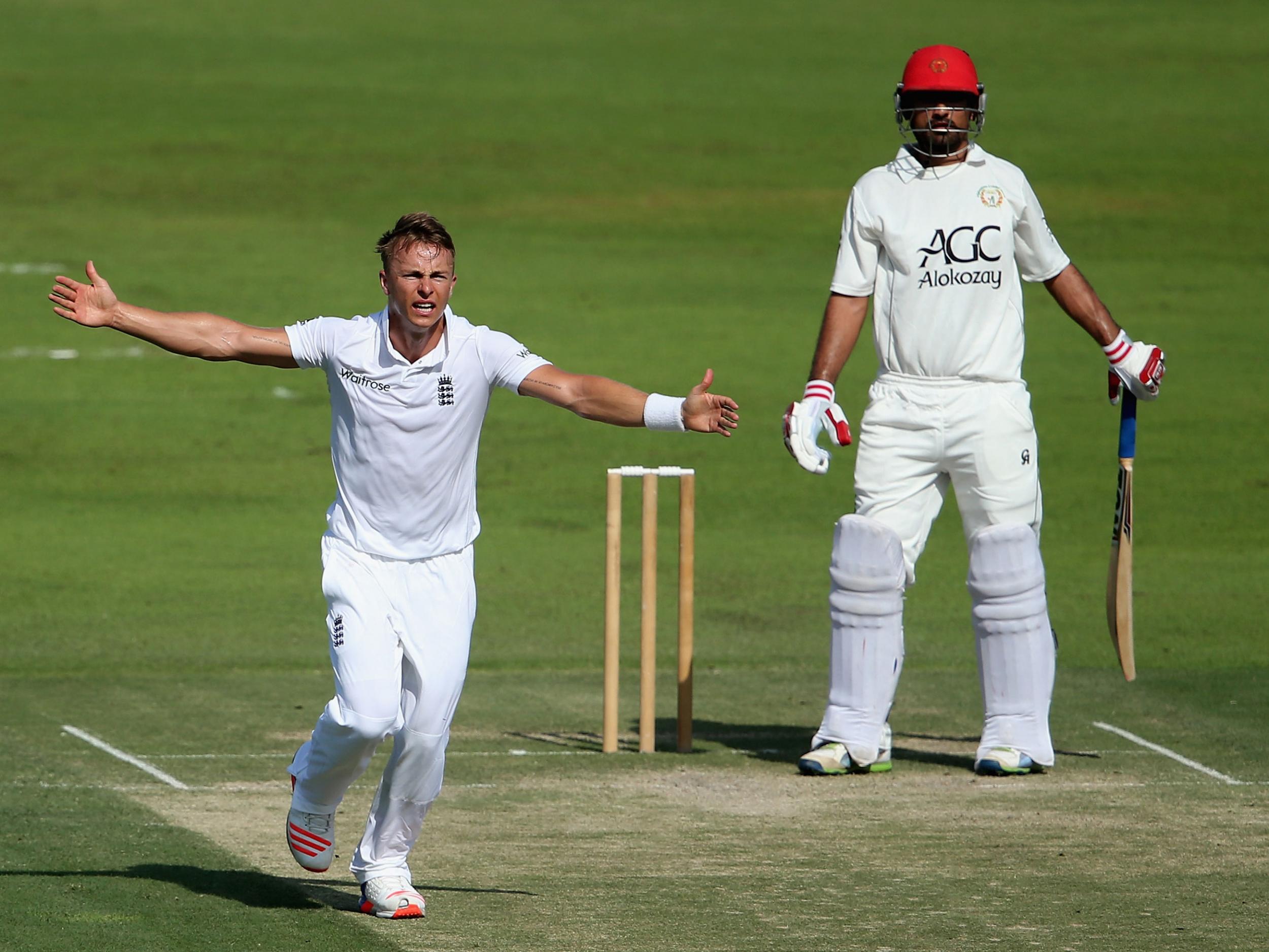 Tom Curran in action for England Lions against Afghanistan