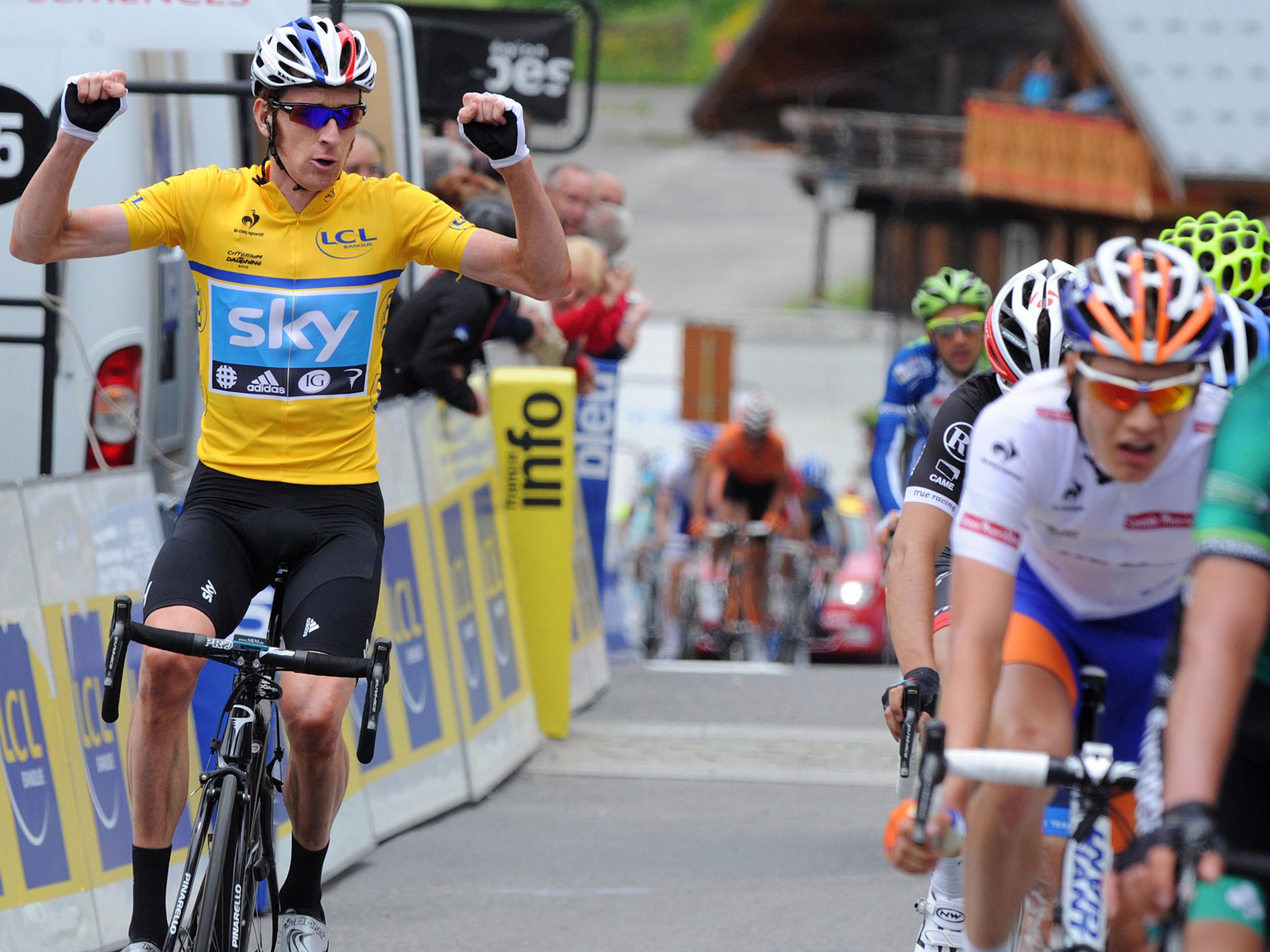 Wiggins during the 2011 Critérium du Dauphiné - the race in question