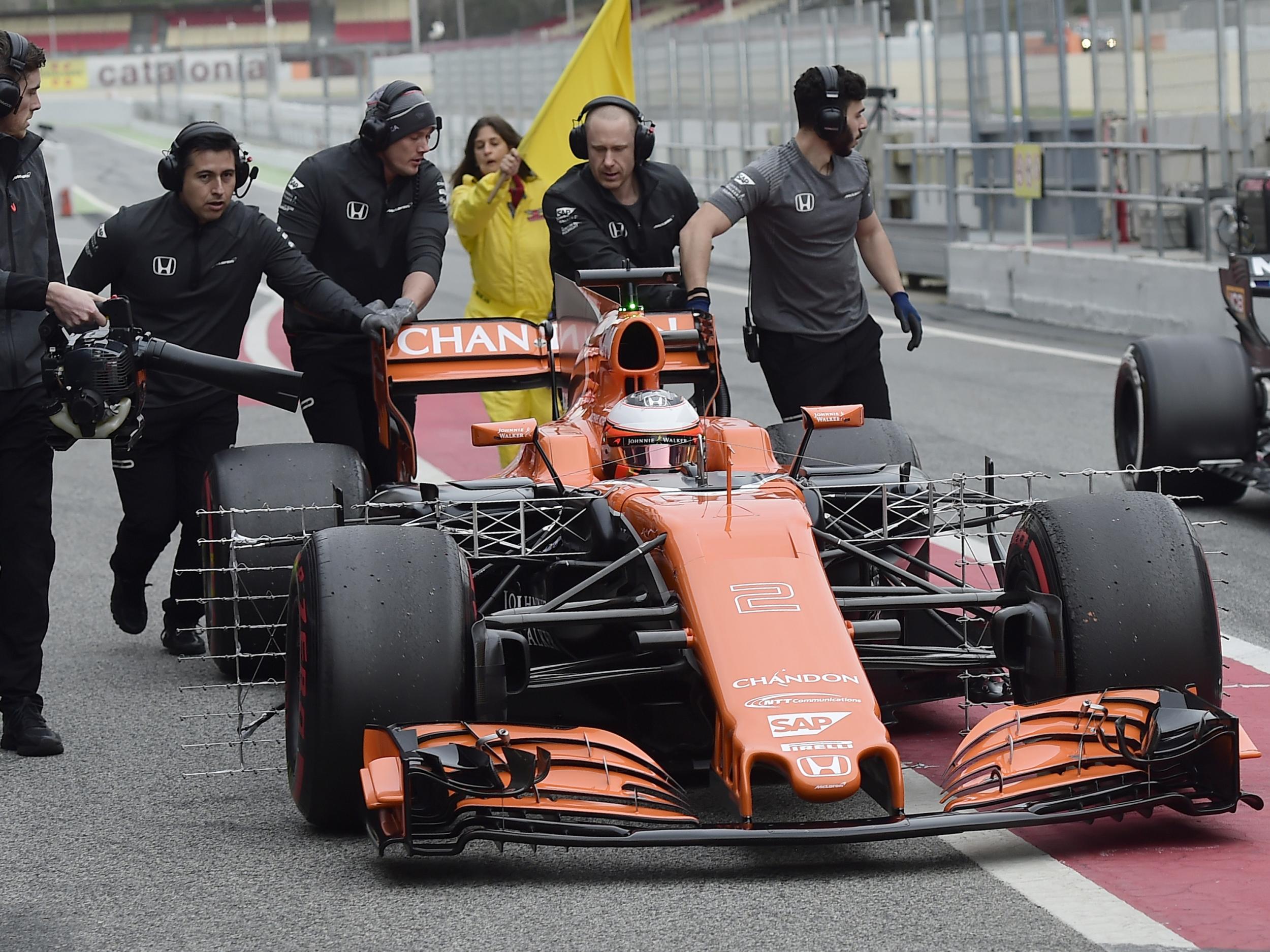 McLaren only managed a total of 40 laps on day two of testing