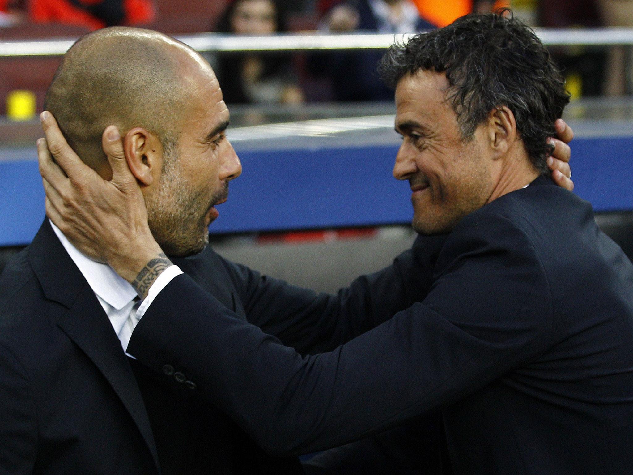 Guardiola was full of praise for Enrique