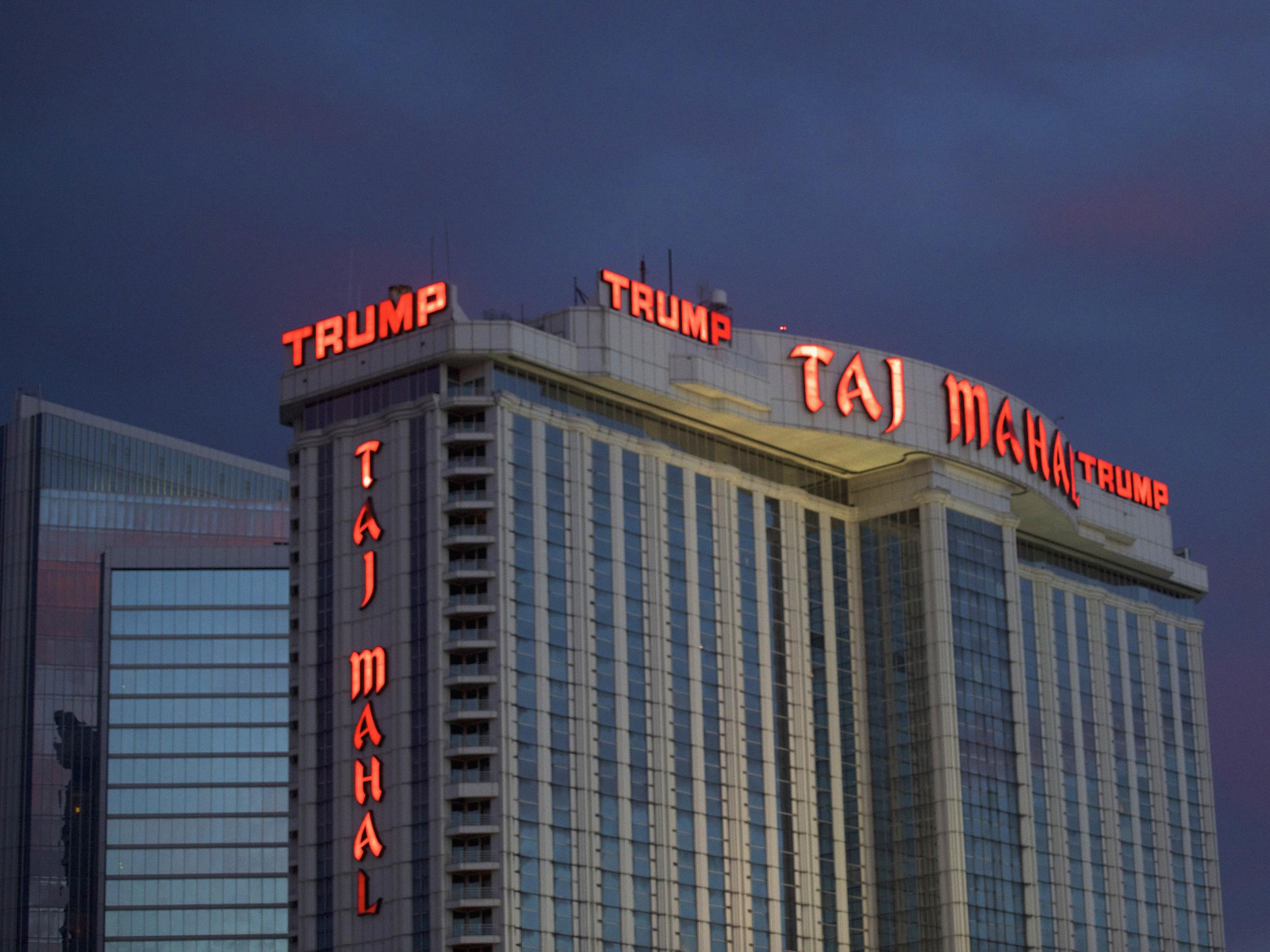 The Trump Taj Mahal Casino in Atlantic City, New Jersey