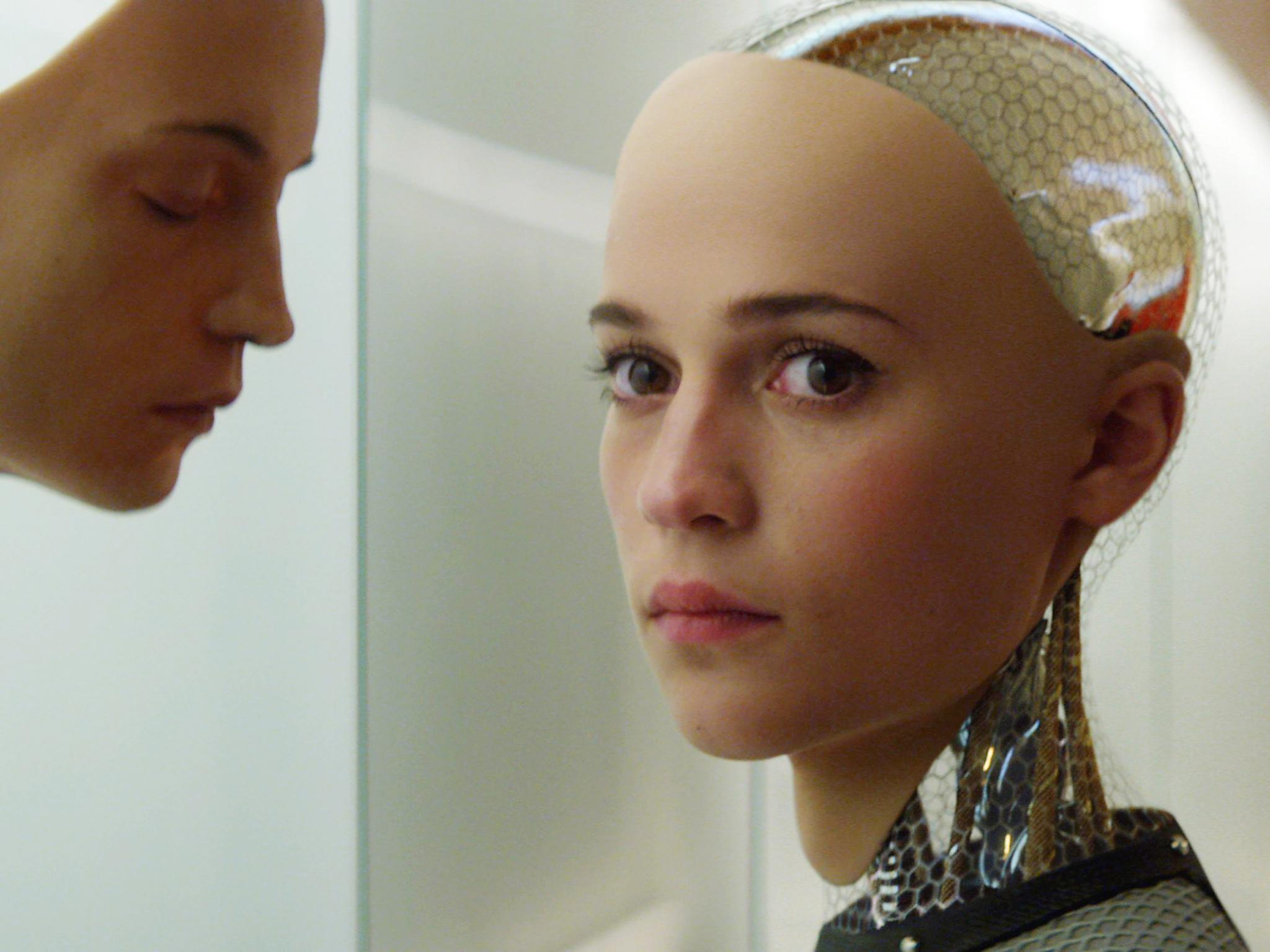 Alicia Vikander as Ava in 'Ex Machina' who blurs the lines between human and machine