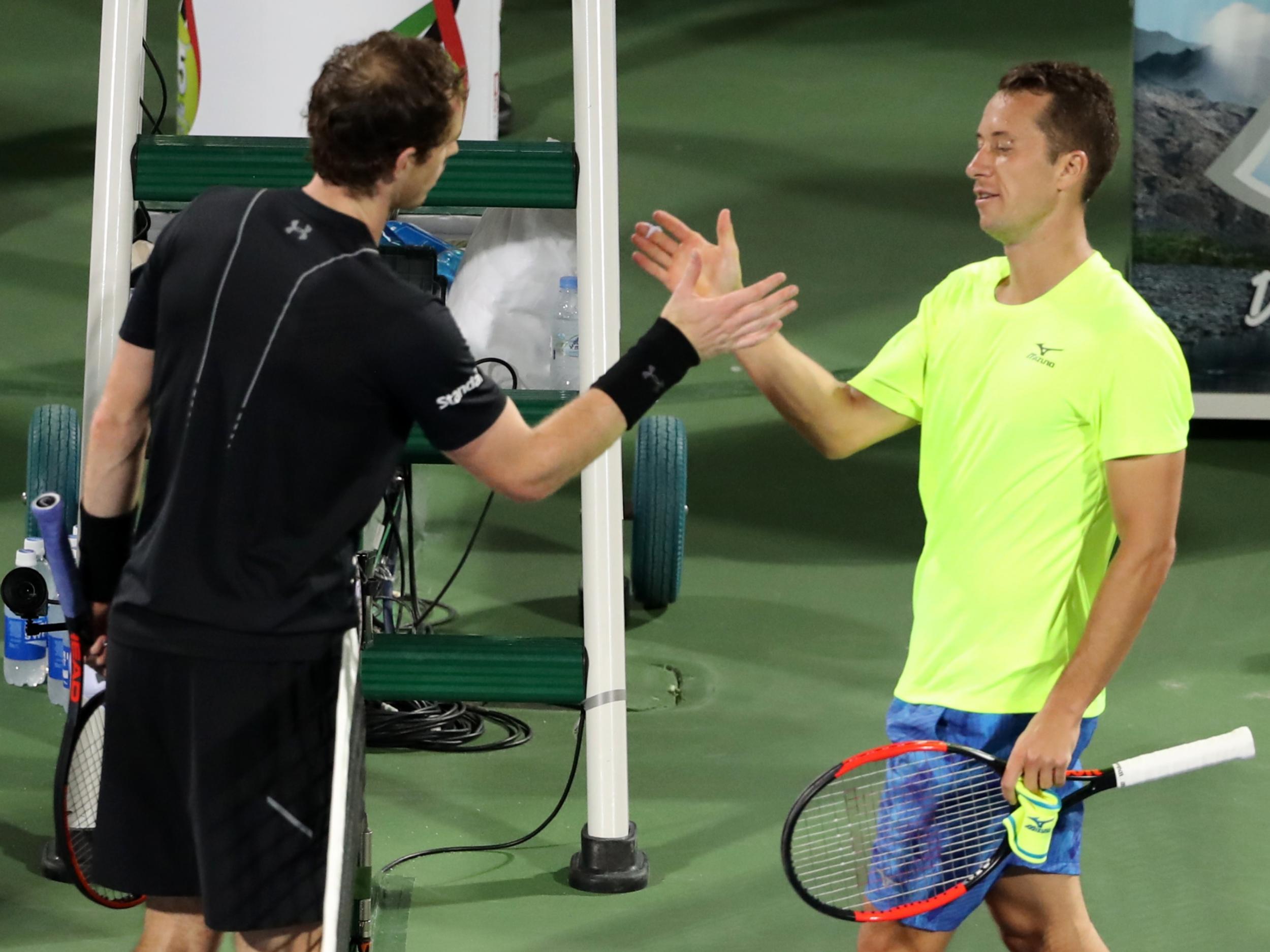 Both men were all smiles at the end of the match