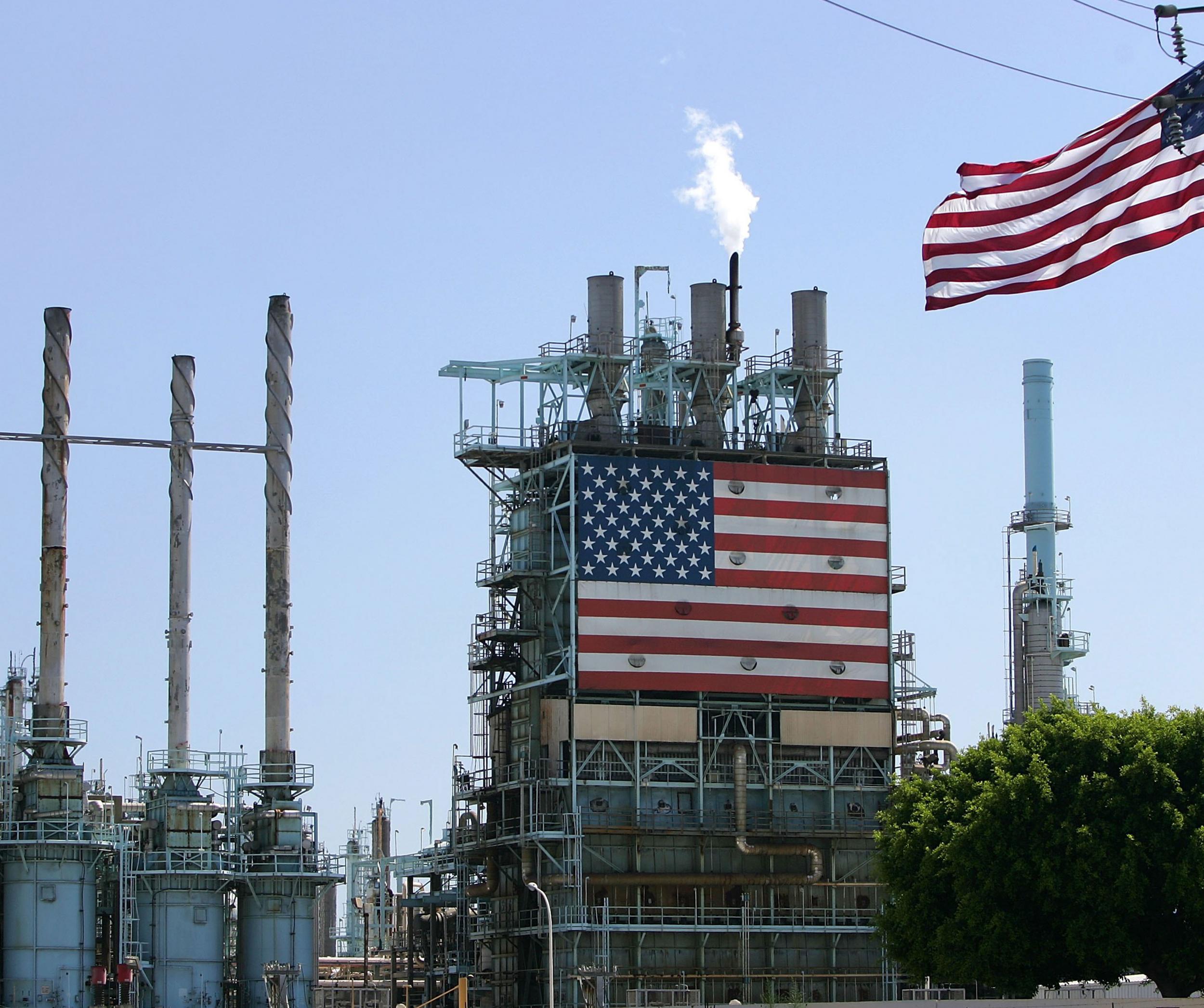 The BP West Coast Products oil refinery in Carson, California