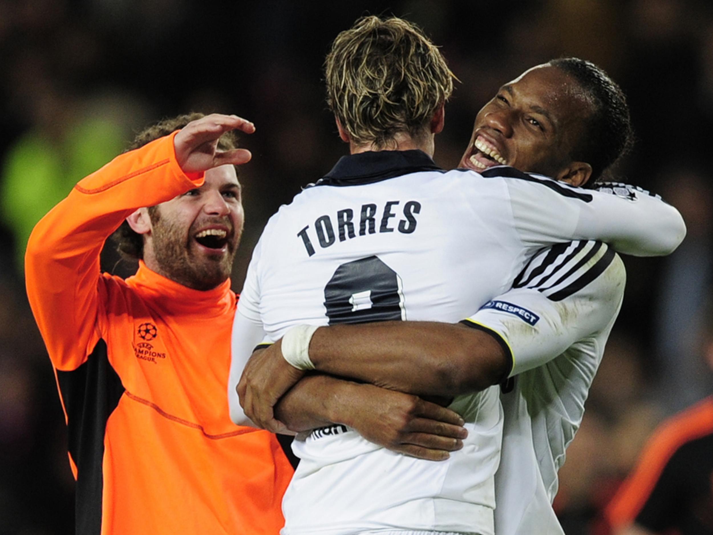 Drogba sent Torres his best wishes on Twitter