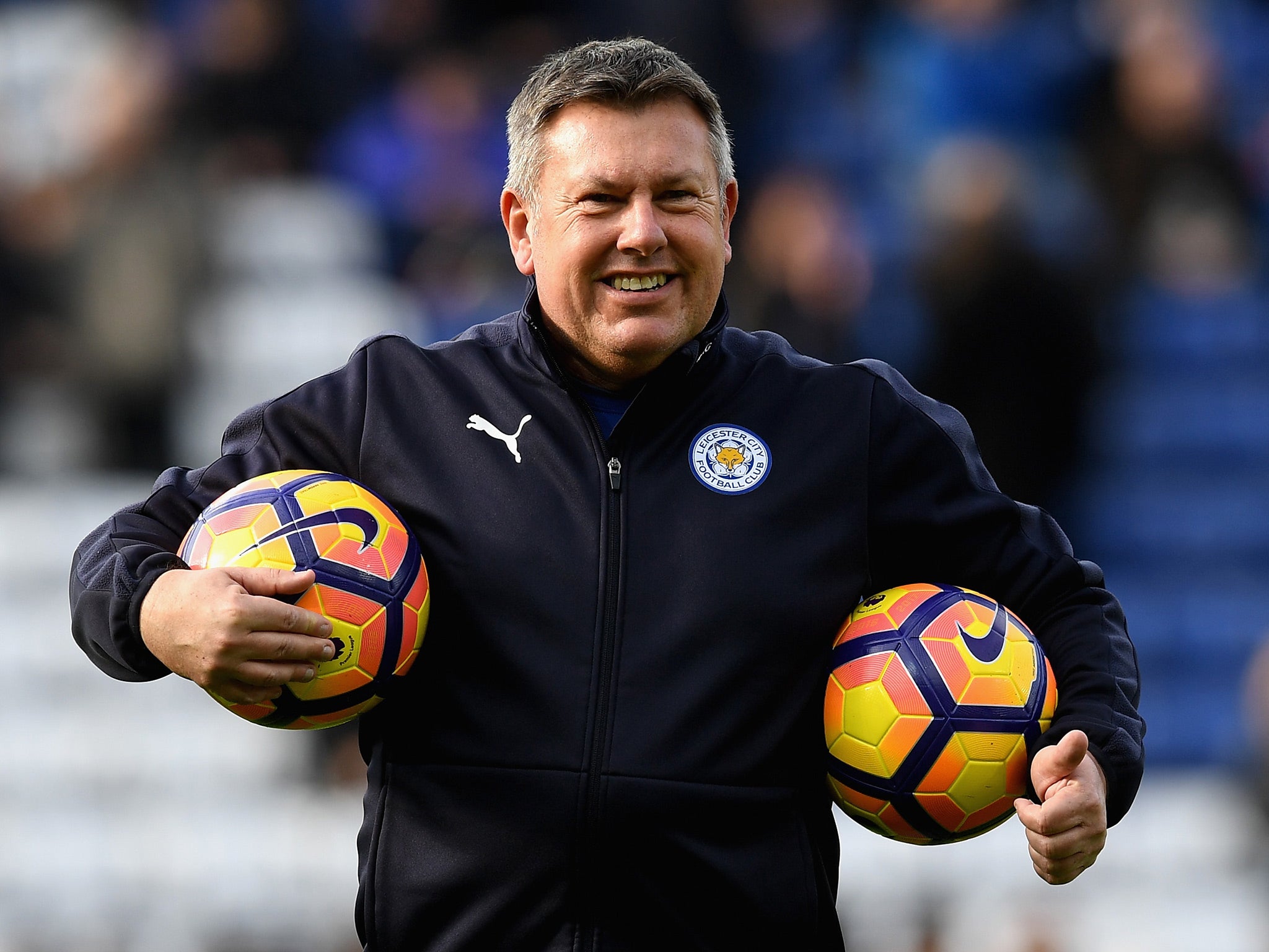 Craig Shakespeare managed Leicester in 2017