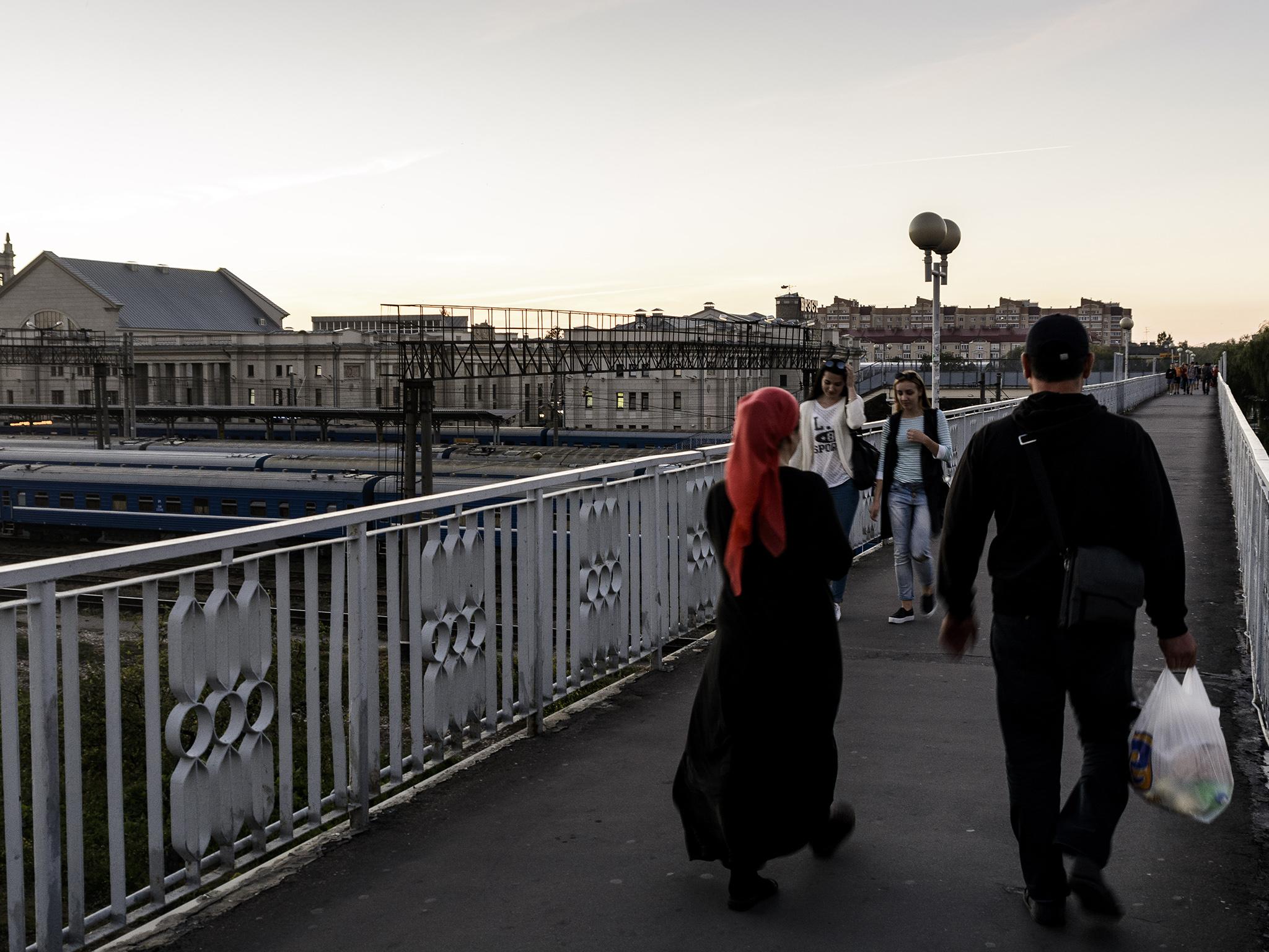 Some families are living in the Soviet era train station in Brest. For months, they have been attempting to cross into the EU by train