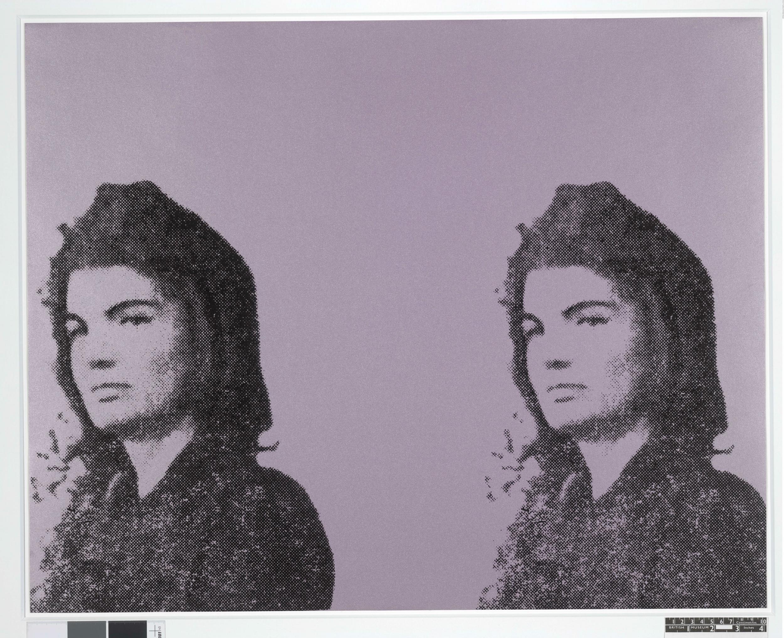 Andy Warhol’s ‘Jackie II (Jacqueline Kennedy II)’, from '11 Pop Artists, vol. II', 1966, colour screenprint (The Andy Warhol Foundation for the Visual Arts/Artists Rights Society)