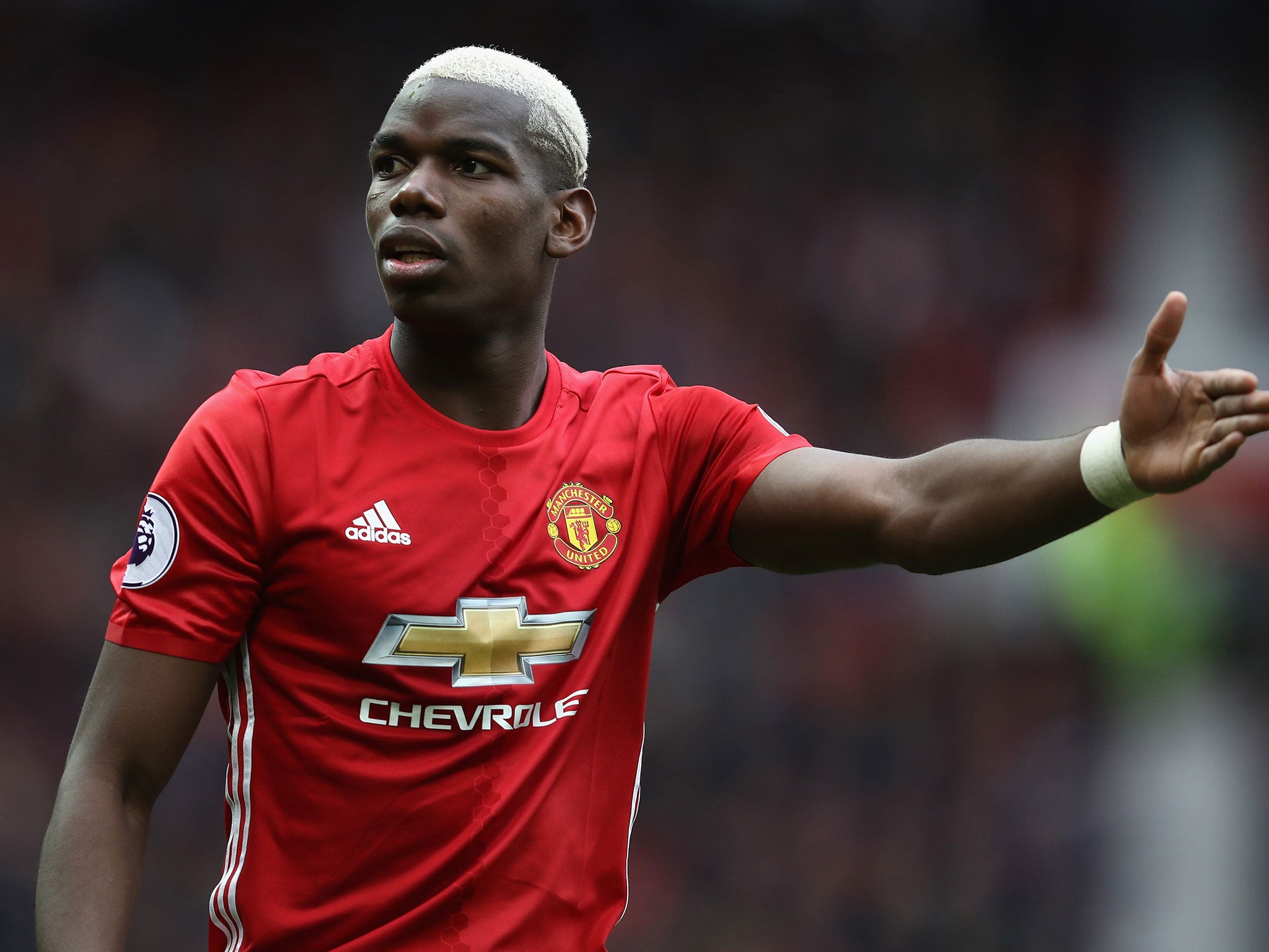 Pogba has only scored four times in the Premier League this season